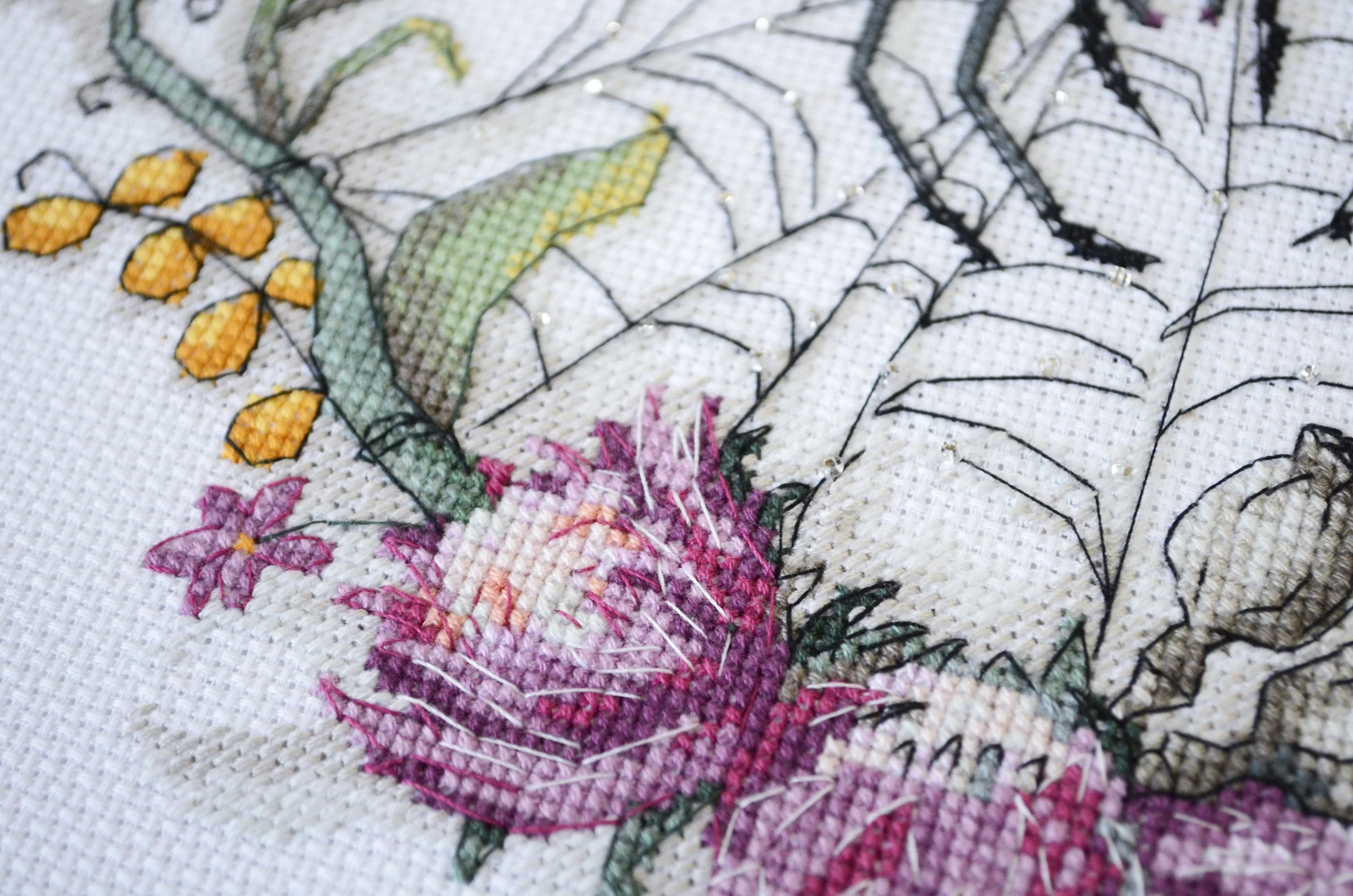 Cross-stitch kit - Lace of the Invisible World AH-266 - Image 5
