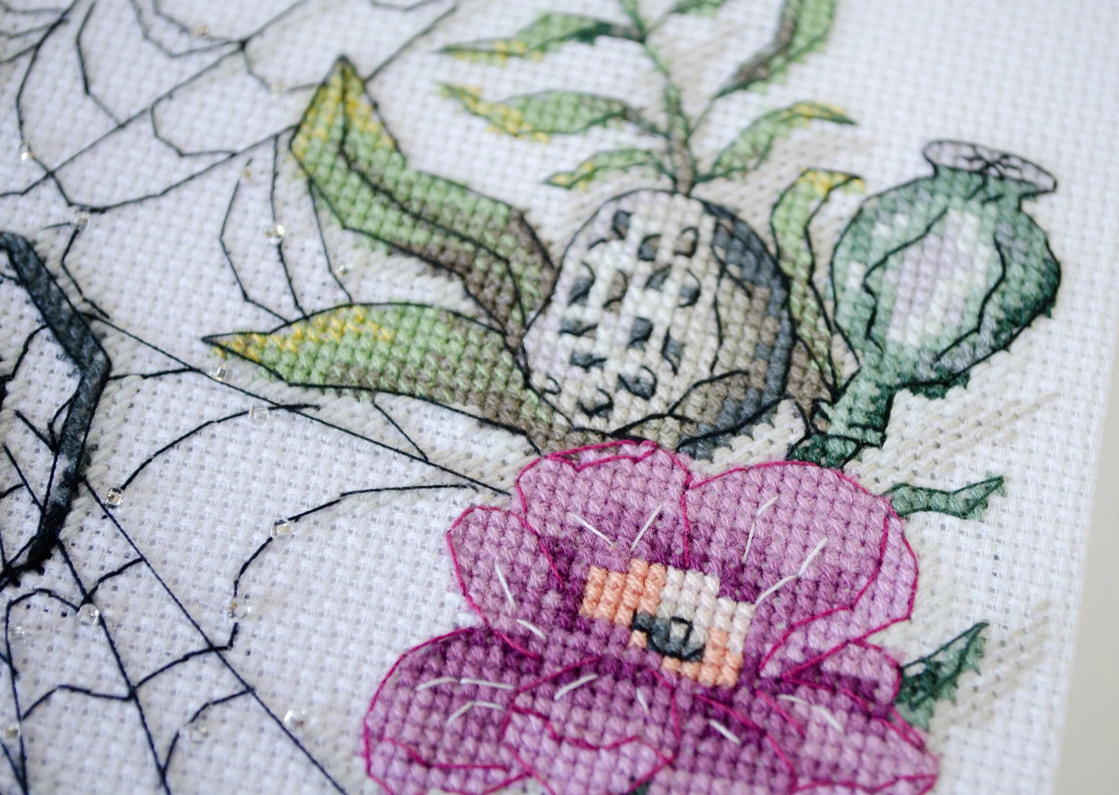 Cross-stitch kit - Lace of the Invisible World AH-266 - Image 6