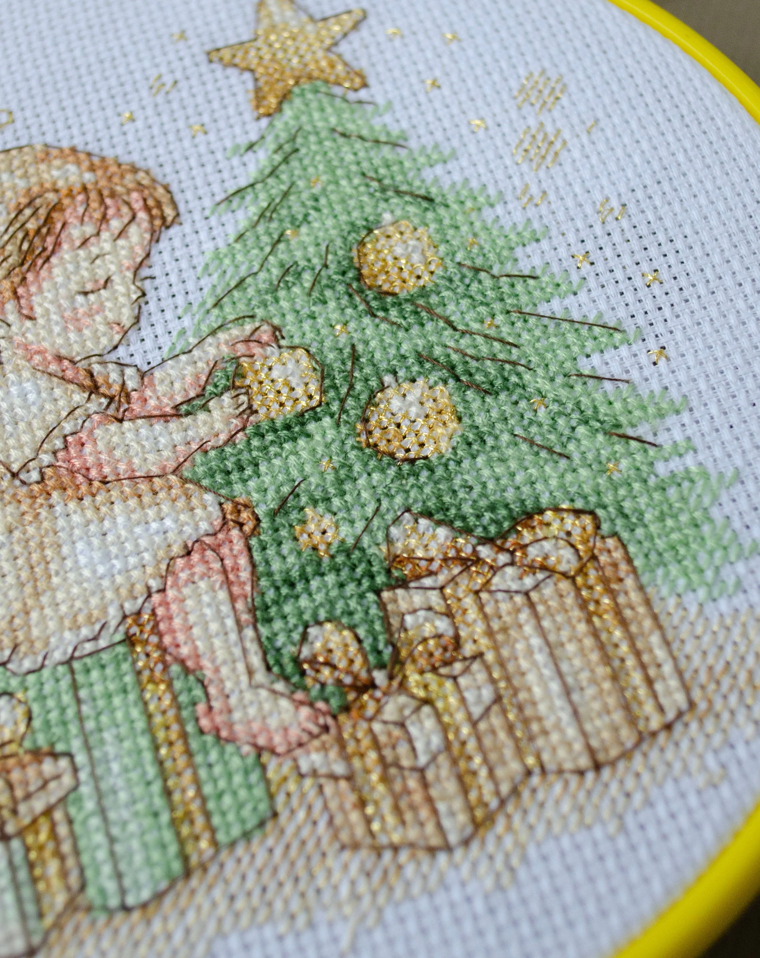 Cross-stitch kit - Little Christmas Angel AHM-091 - Image 4