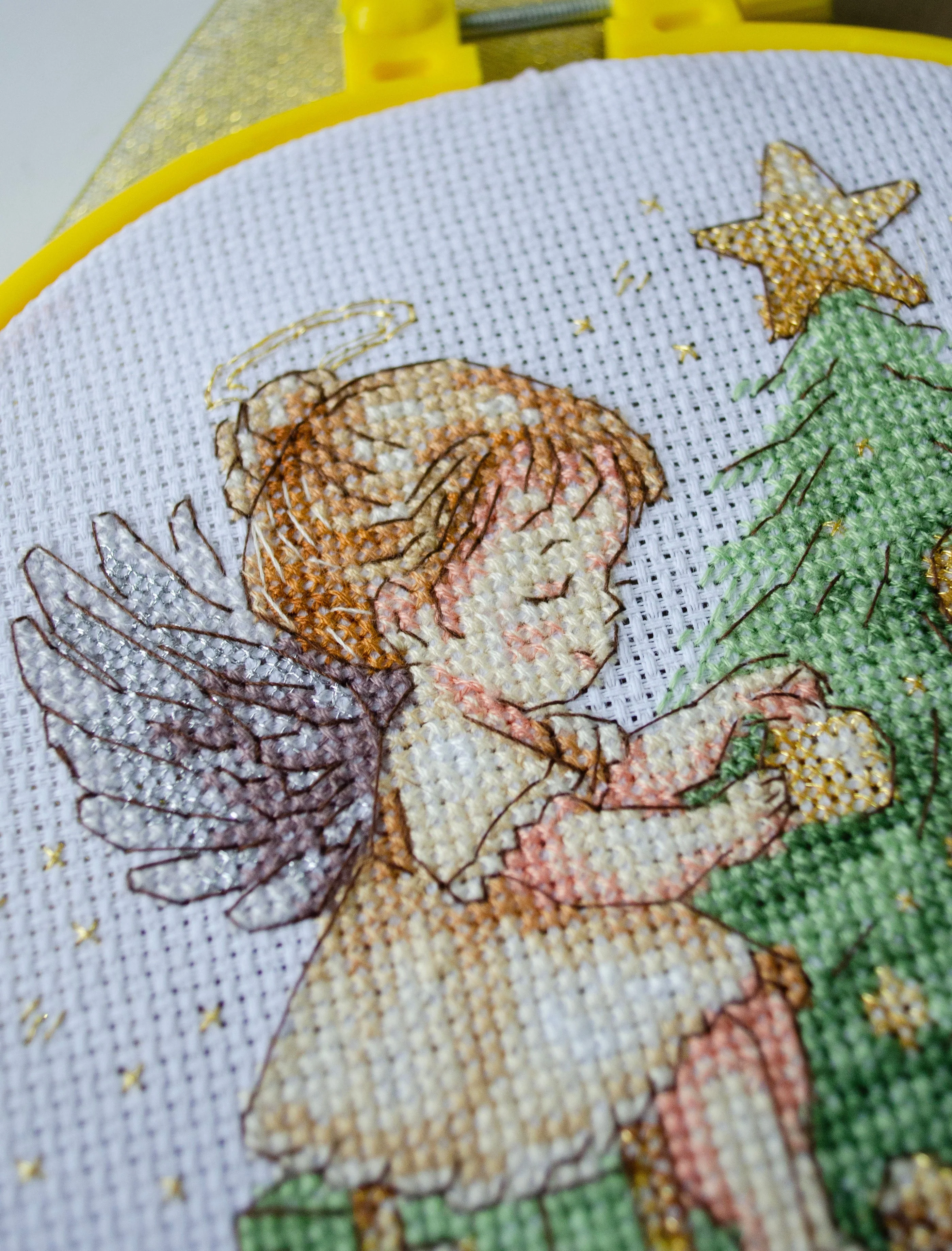 Cross-stitch kit - Little Christmas Angel AHM-091 - Image 5