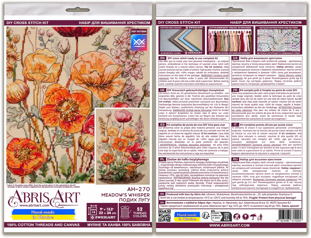 Cross-stitch kit - Meadow`s Whisper AH-270 - Image 6