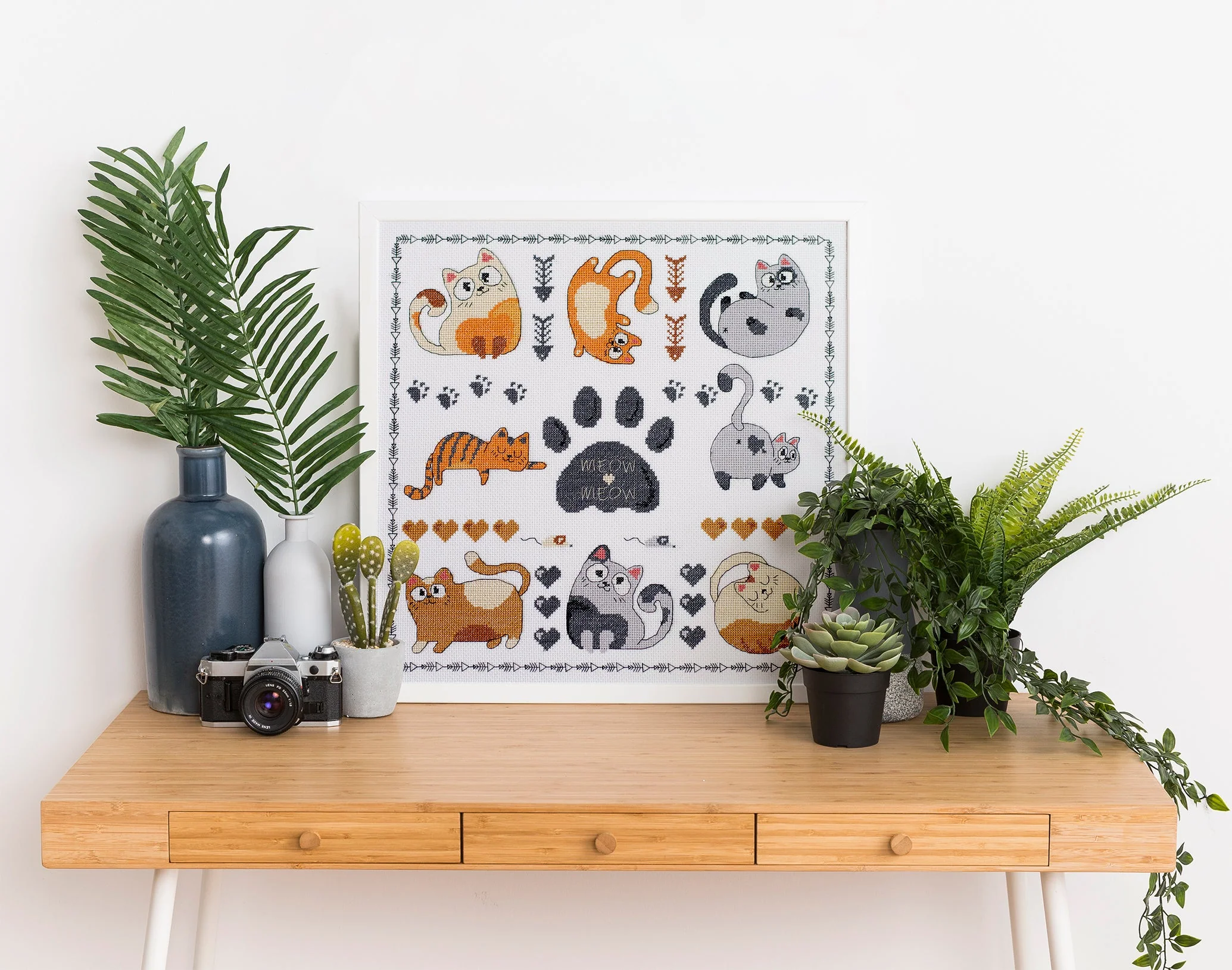 Cross-stitch kit - Meow-meow AH-281 - Image 2
