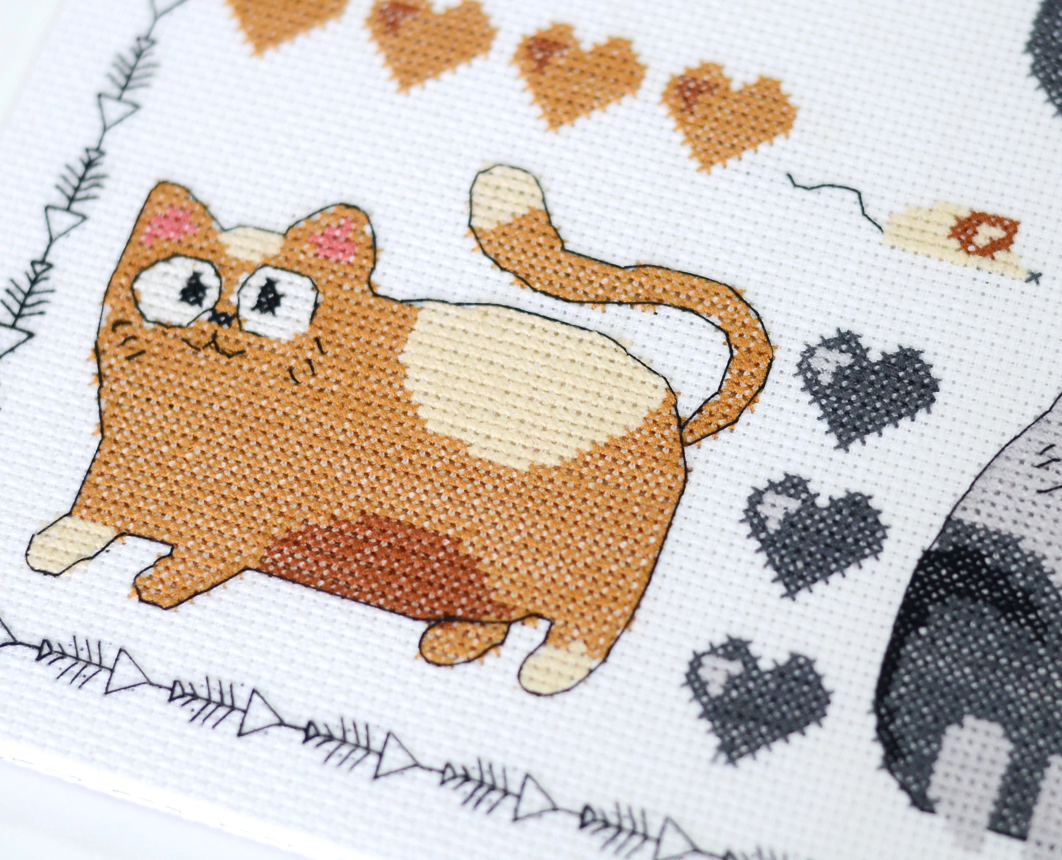 Cross-stitch kit - Meow-meow AH-281 - Image 4