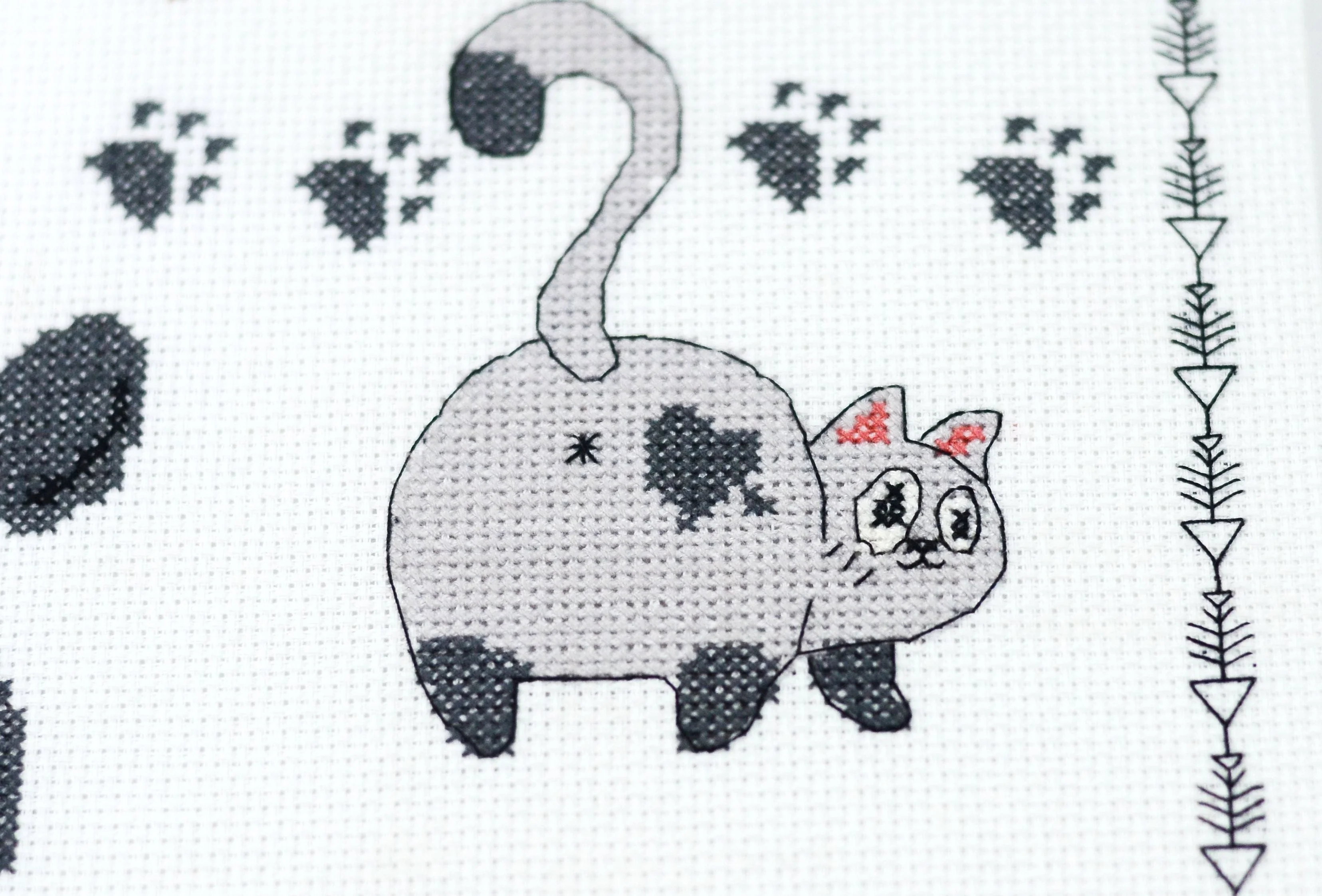 Cross-stitch kit - Meow-meow AH-281 - Image 5