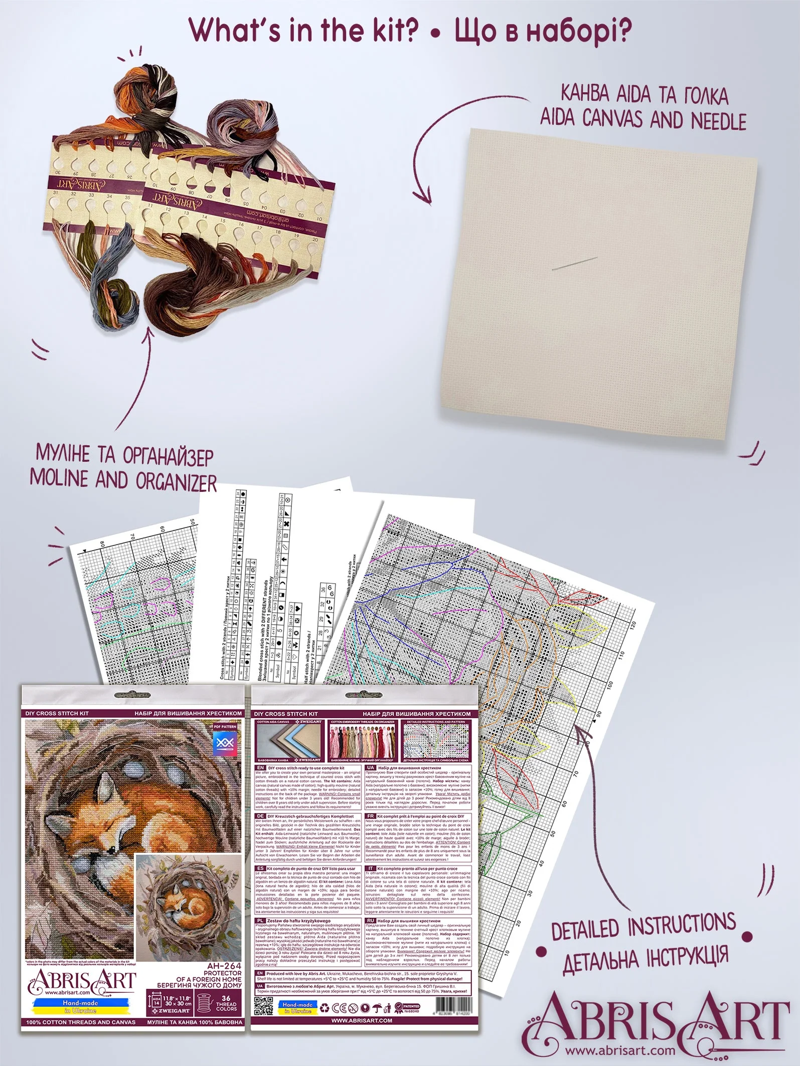 Cross-stitch kit - Protector of a foreign home AH-264 - Image 7