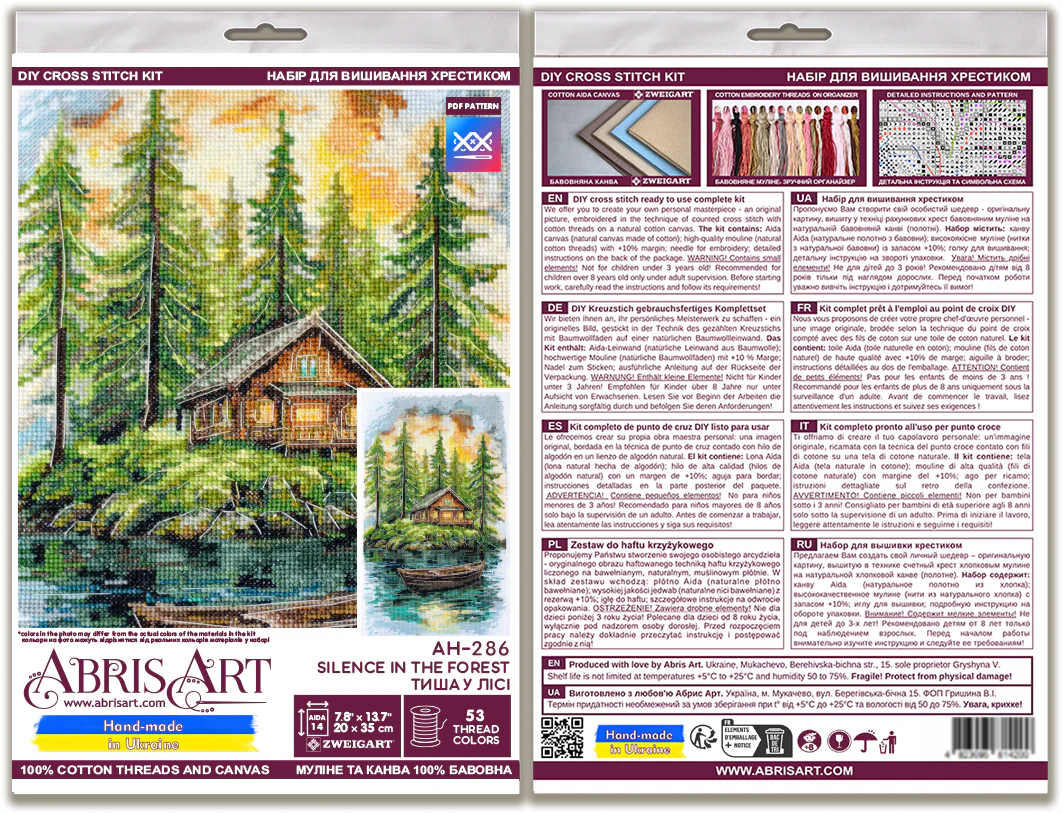 Cross-stitch kit - Silence in the forest AH-286 - Image 3