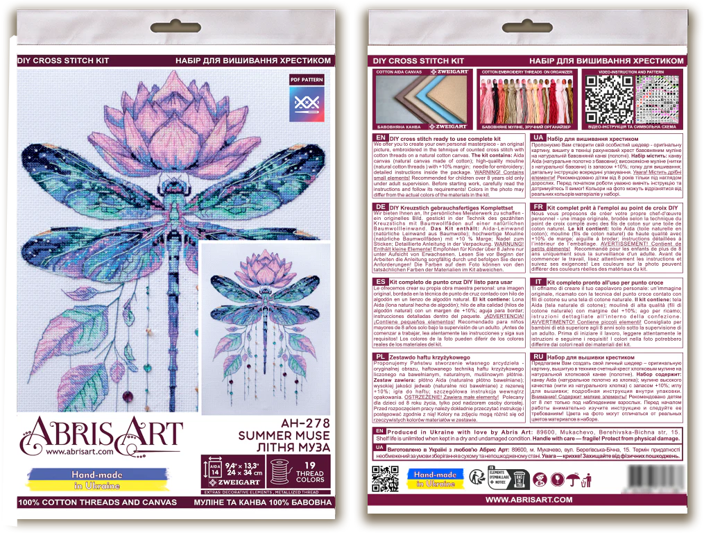 Cross-stitch kit - Summer muse AH-278 - Image 3