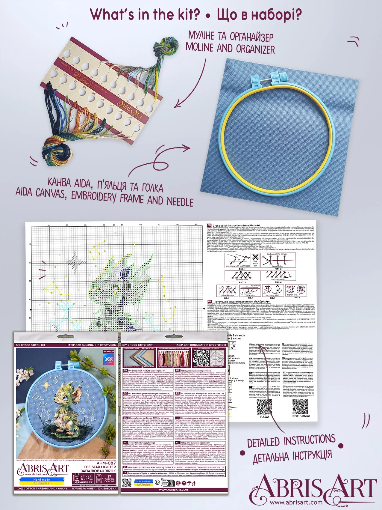 Cross-stitch kit - The Star Lighter AHM-087 - Image 6