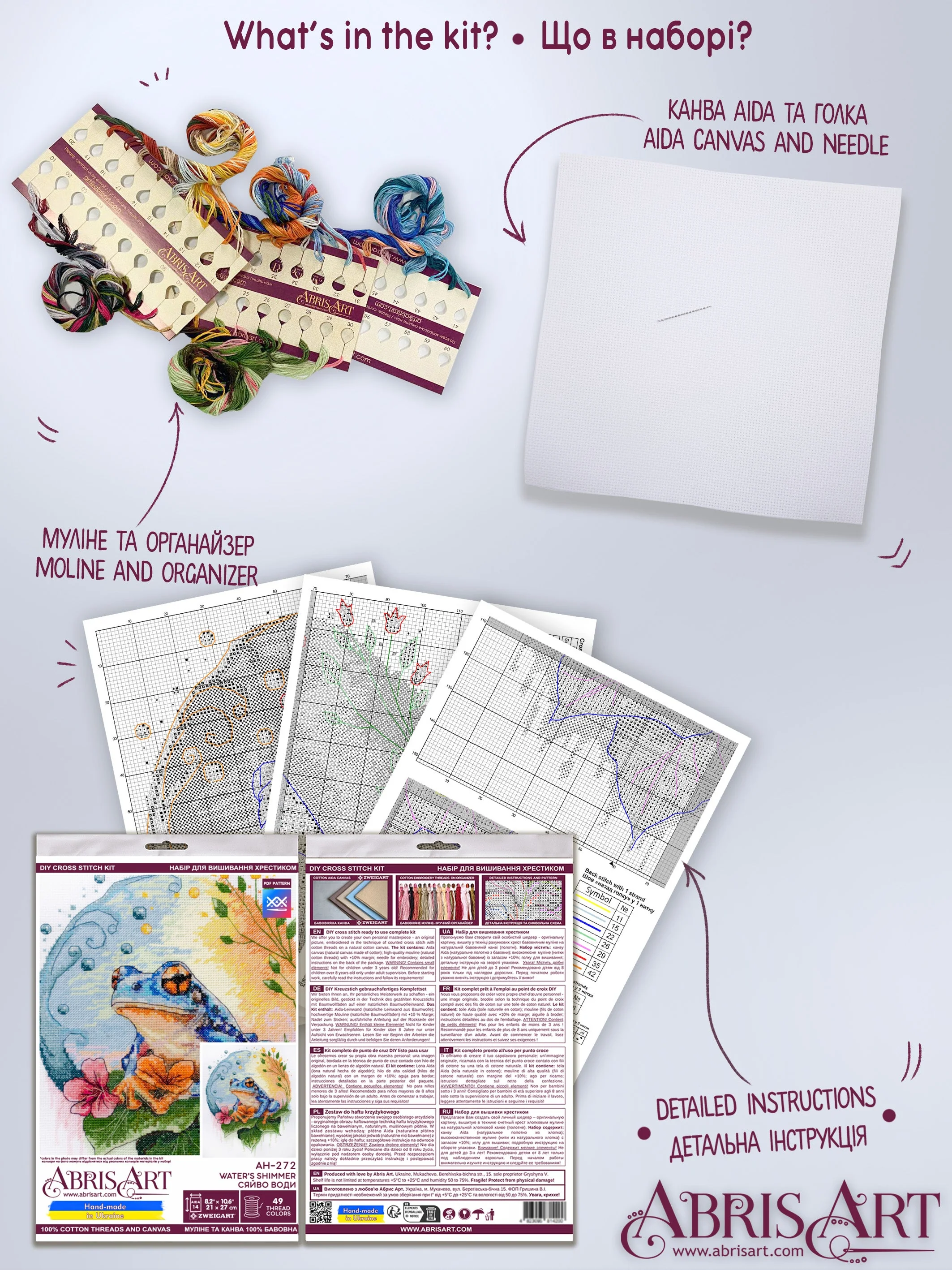 Cross-stitch kit - Water`s Shimmer AH-272 - Image 8