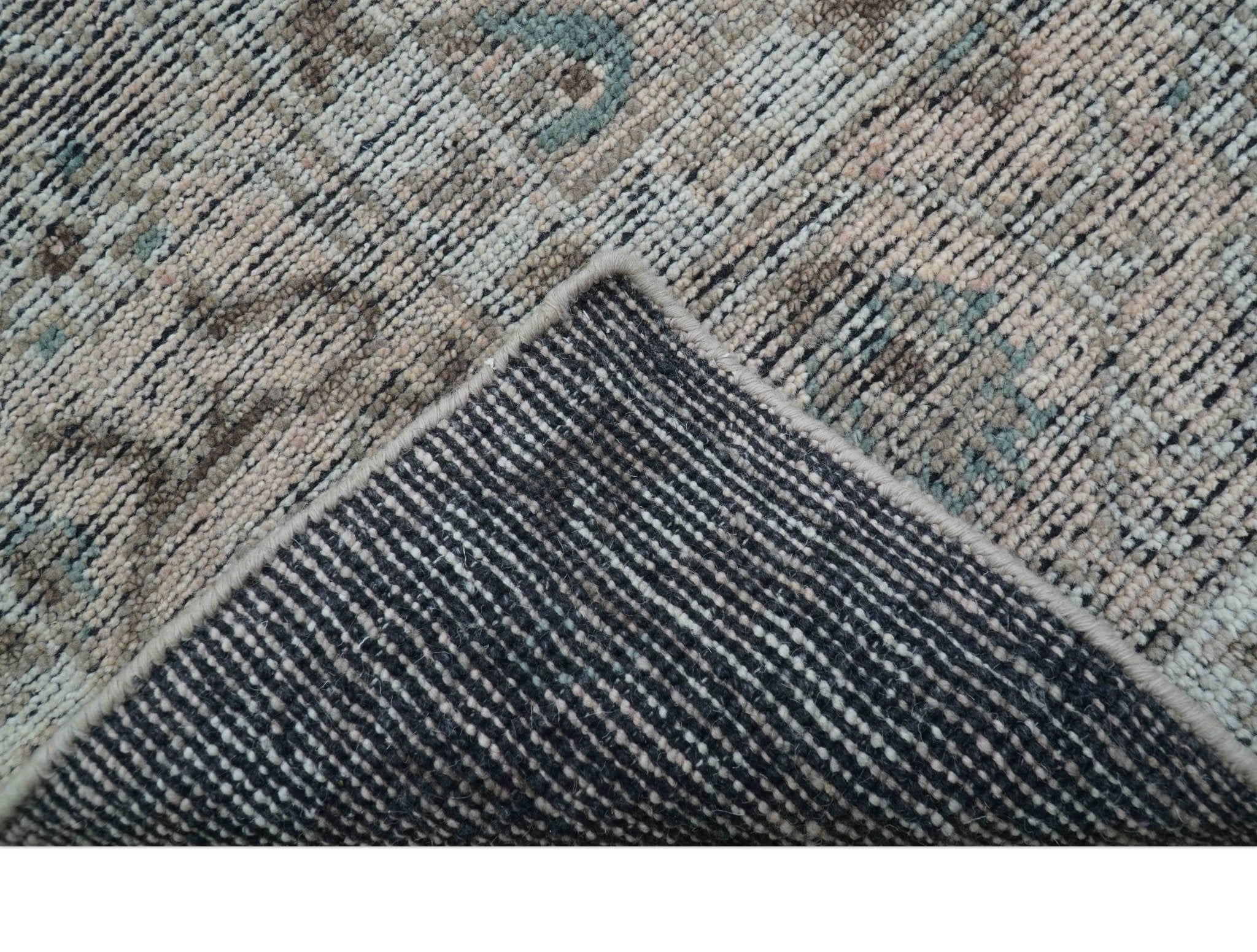Crown Custom Made Traditional Design Pink Hand Knotted Wool Rug - Image 7