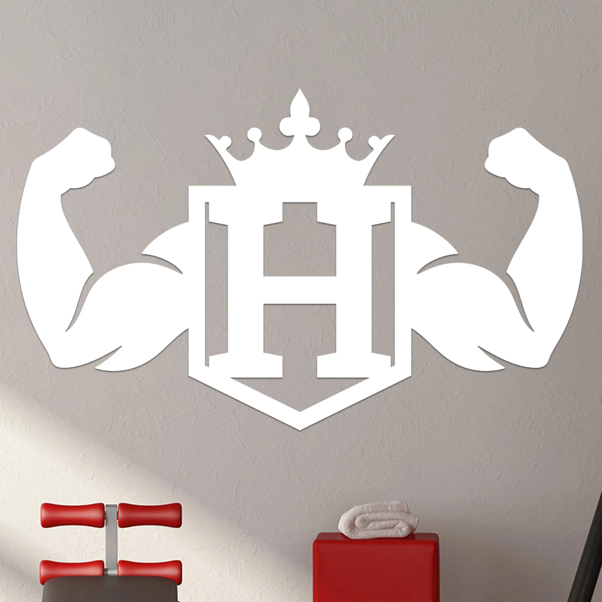 Crowned Monogram w Strong Arms Sign - Image 2