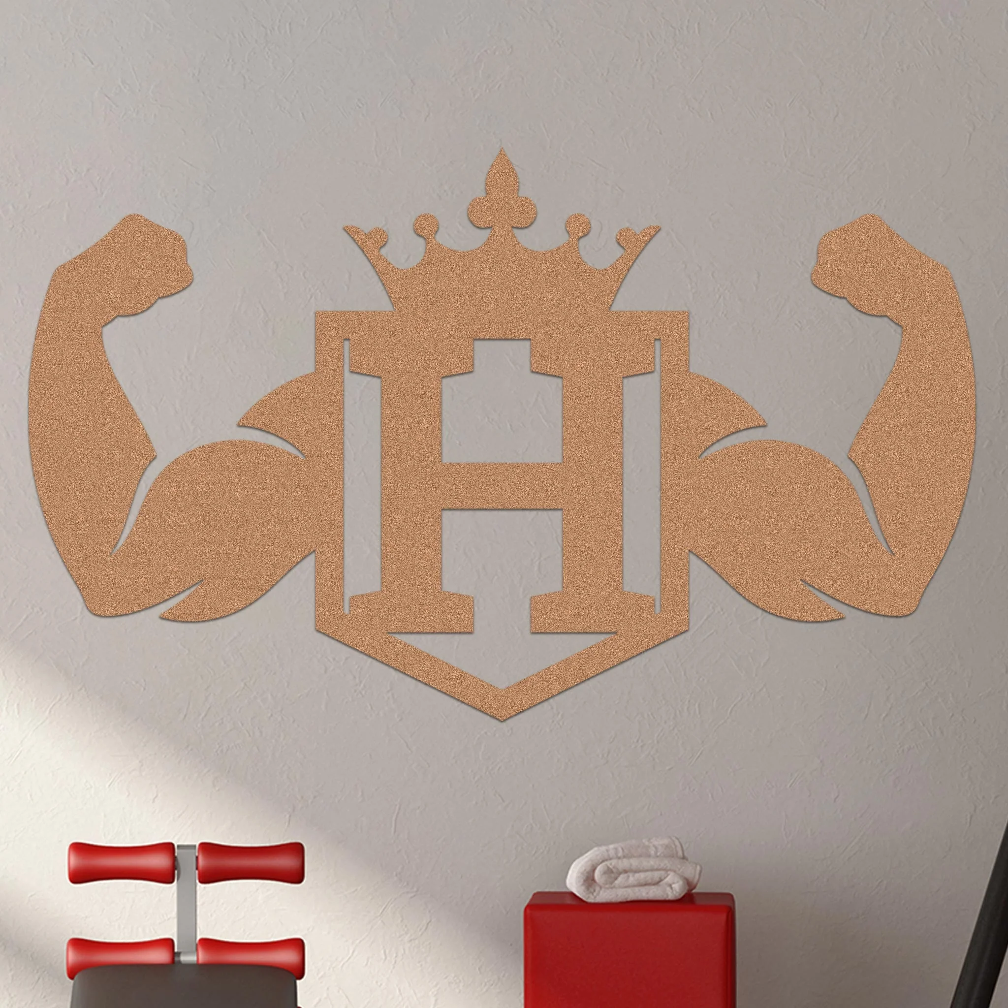 Crowned Monogram w Strong Arms Sign - Image 3