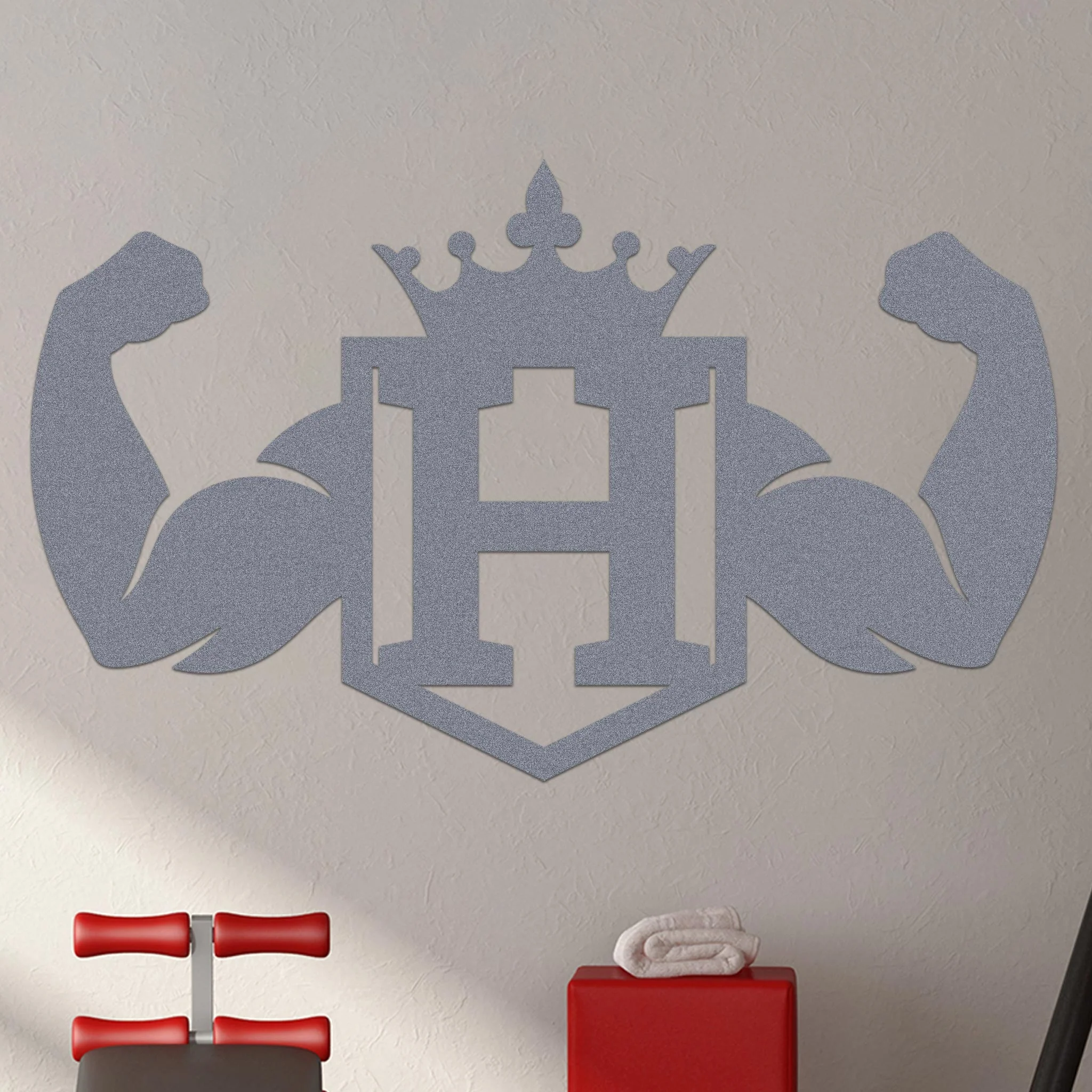 Crowned Monogram w Strong Arms Sign - Image 6