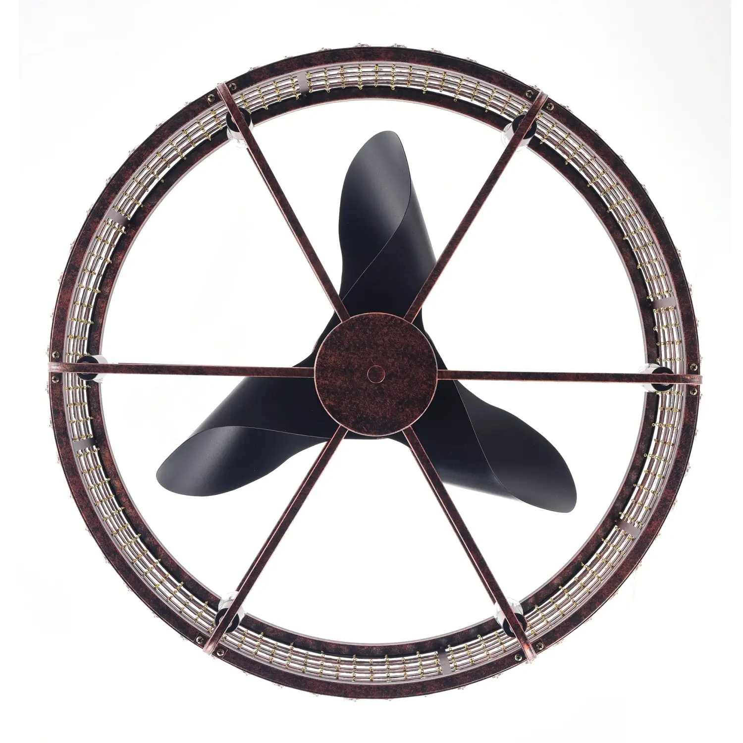Crystal Accented Chandelier Ceiling Fan for Modern Interiors - Image 8