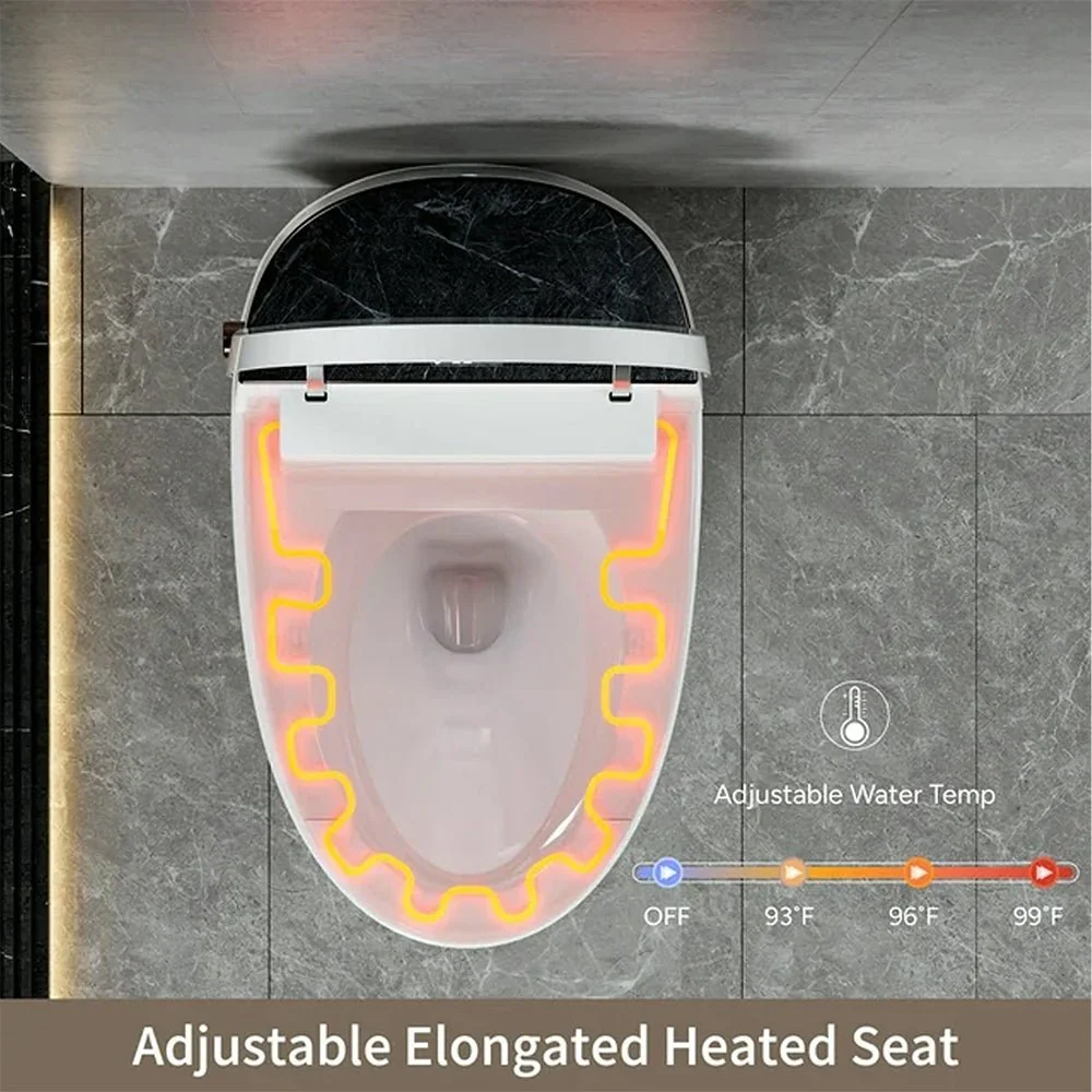 Alora Premium Smart Tankless Bidet Toilet W/ Adjustable Heated Seat, Water & Air Dryer (96174253) - Image 6