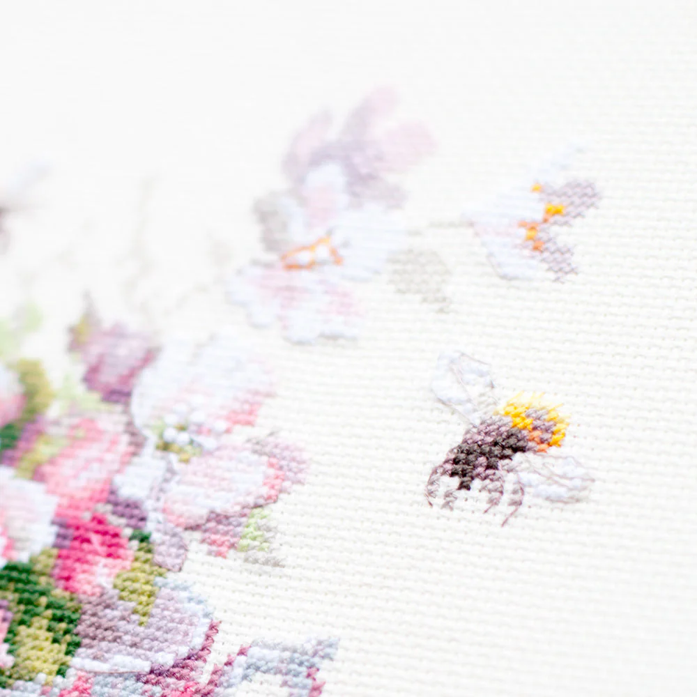 Cup and Apple Blossom 120-041 Counted Cross-Stitch Kit - Image 4