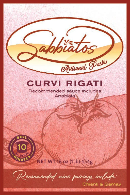 Curvy Rigati Pasta | 16 oz | Pack of 2 | Sabbiatos - Image 6