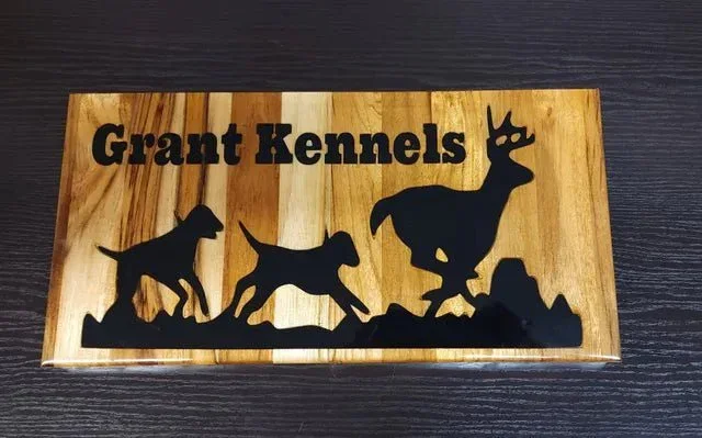 Custom 8" x 16" Teak Wood Sign – Personalized Engraving with Epoxy Finish - Image 3