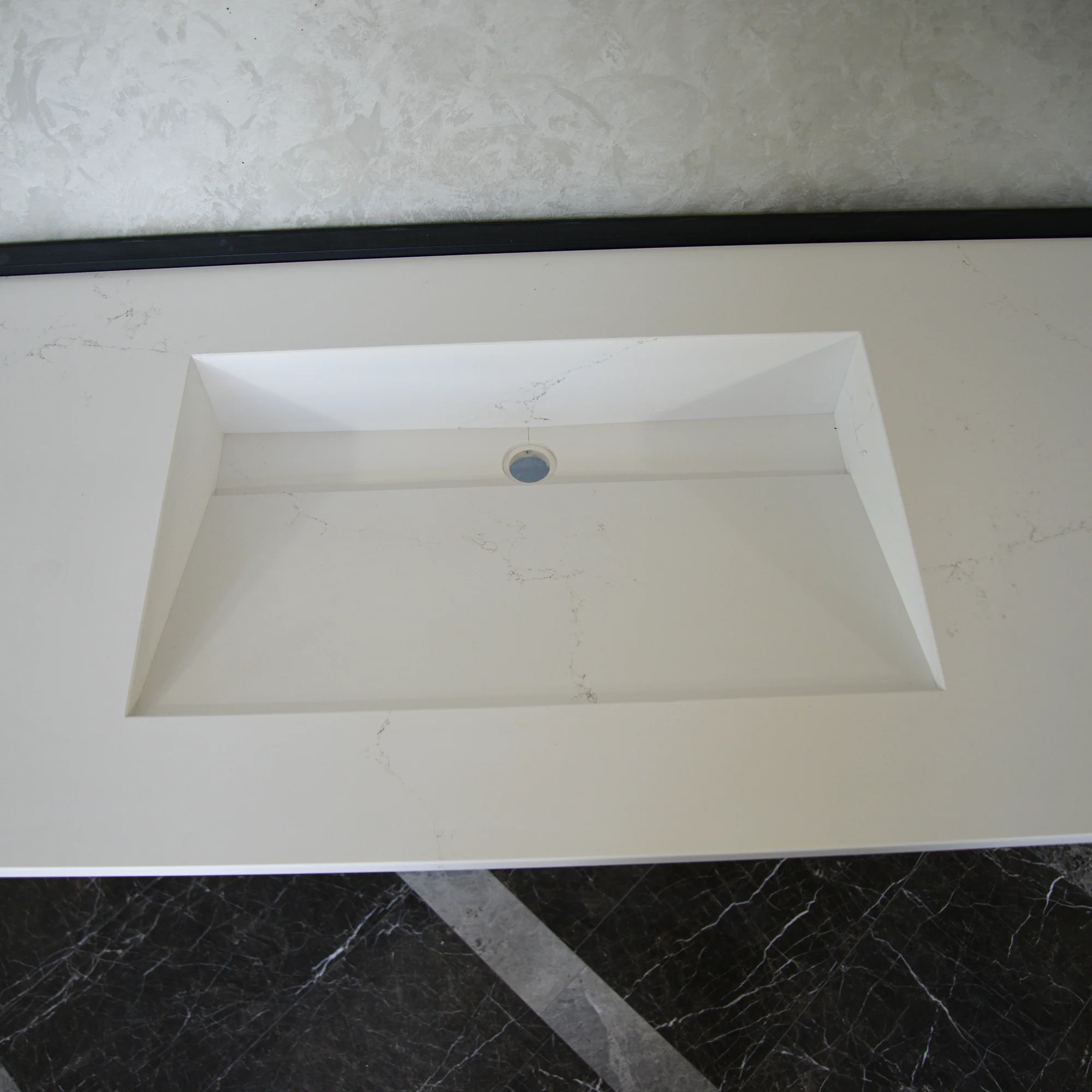 CUSTOM COANTE HIEDRA QUARTZ SINK / SUITABLE FOR WALL MOUNTING QUARTZ VANITY (QU-112) - Image 5