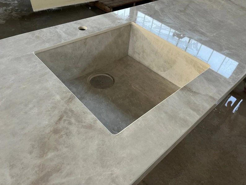Custom Cyrstal Ice Polished Porcelain Sink (ES-057) - Image 7