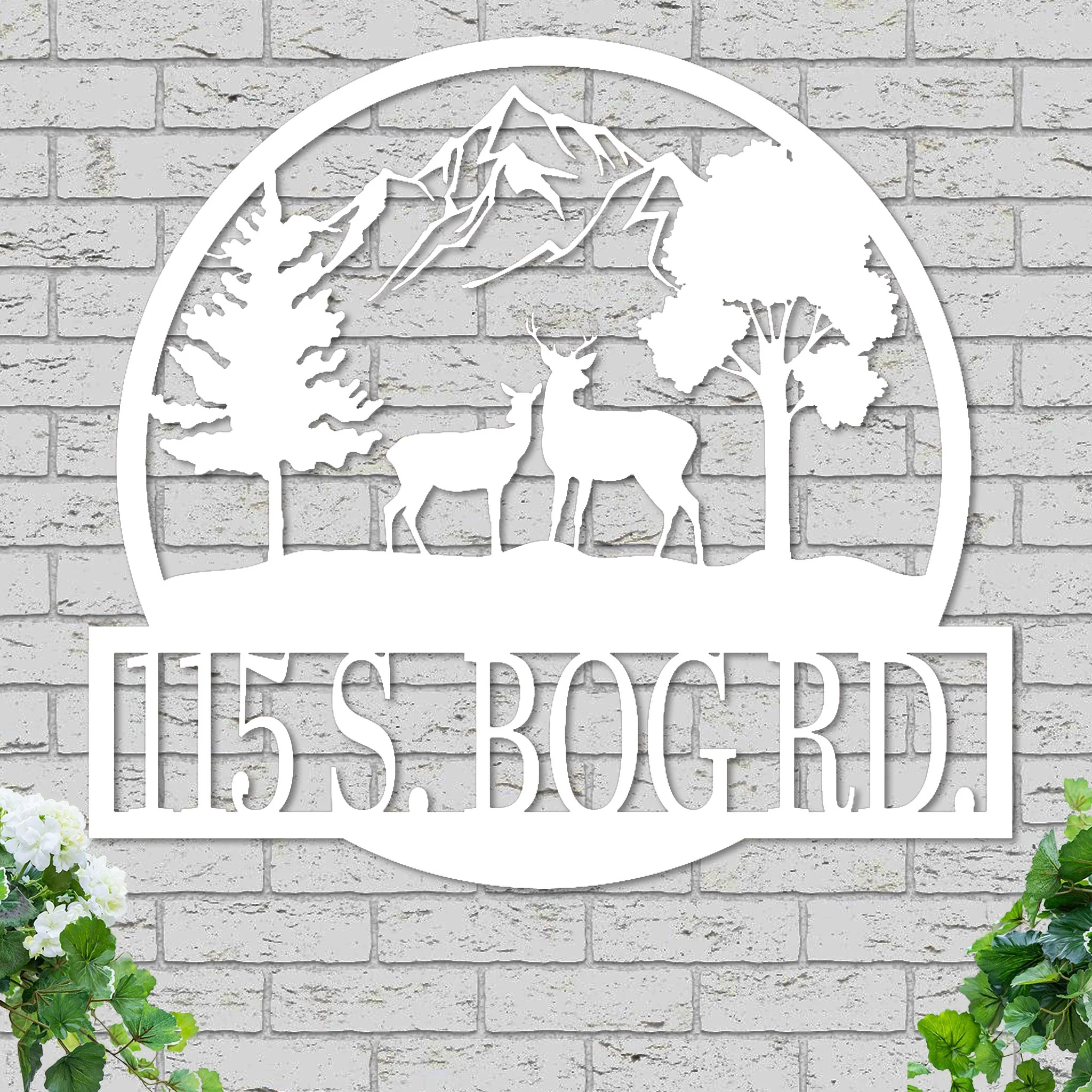 Custom Deer Landscape Sign - Image 2