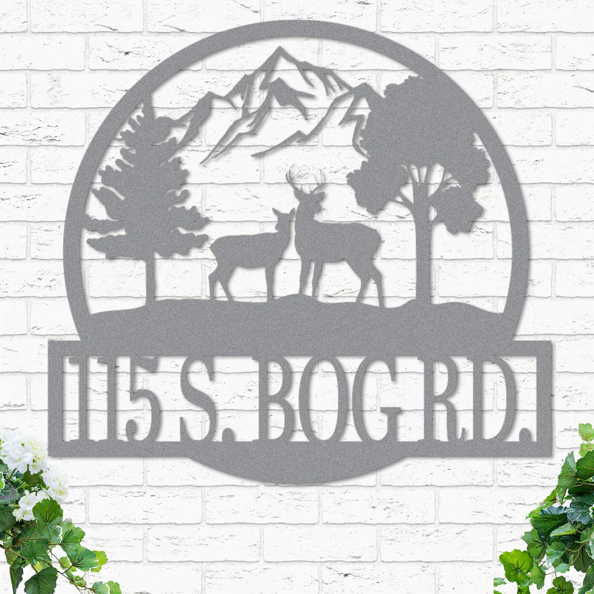 Custom Deer Landscape Sign - Image 3