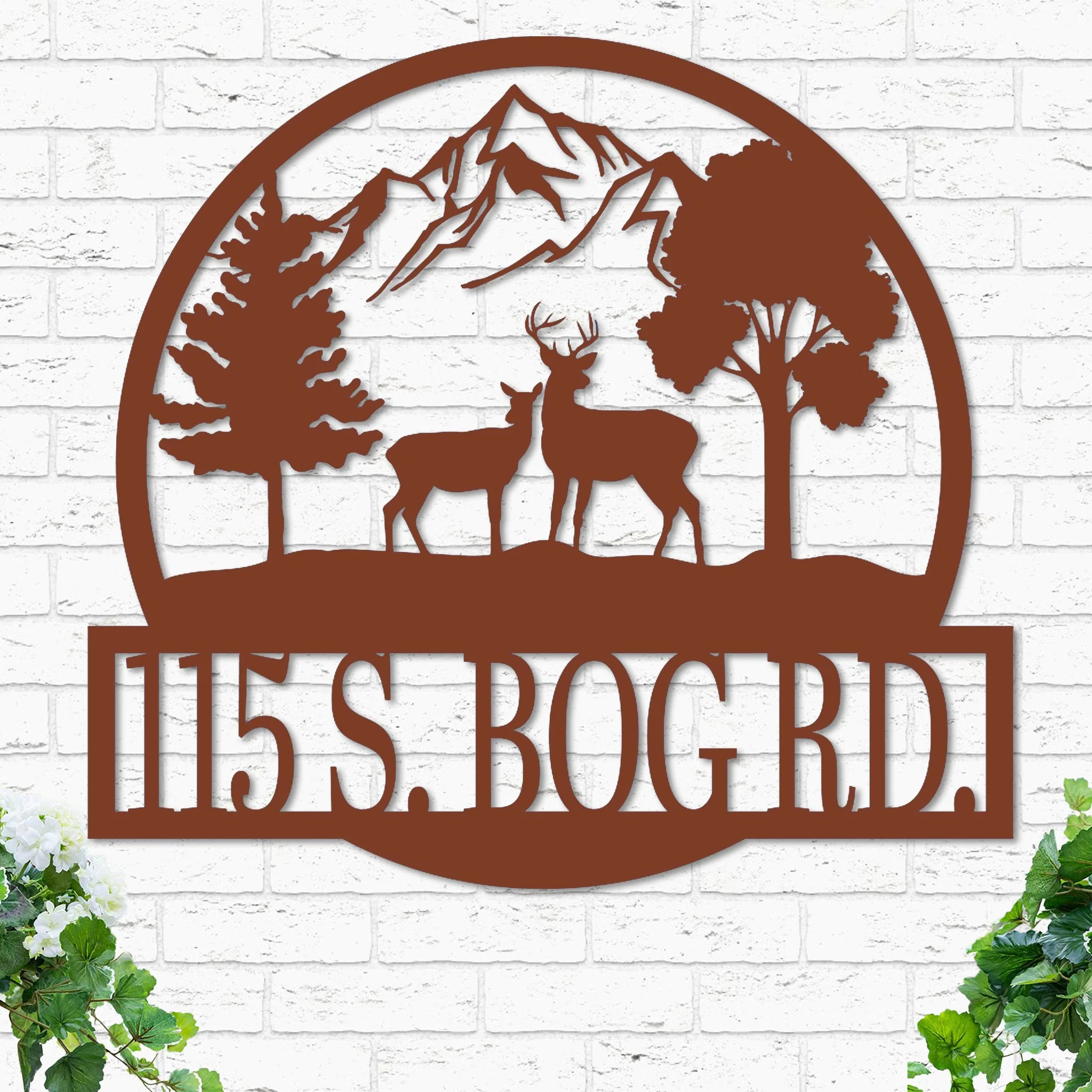 Custom Deer Landscape Sign - Image 4