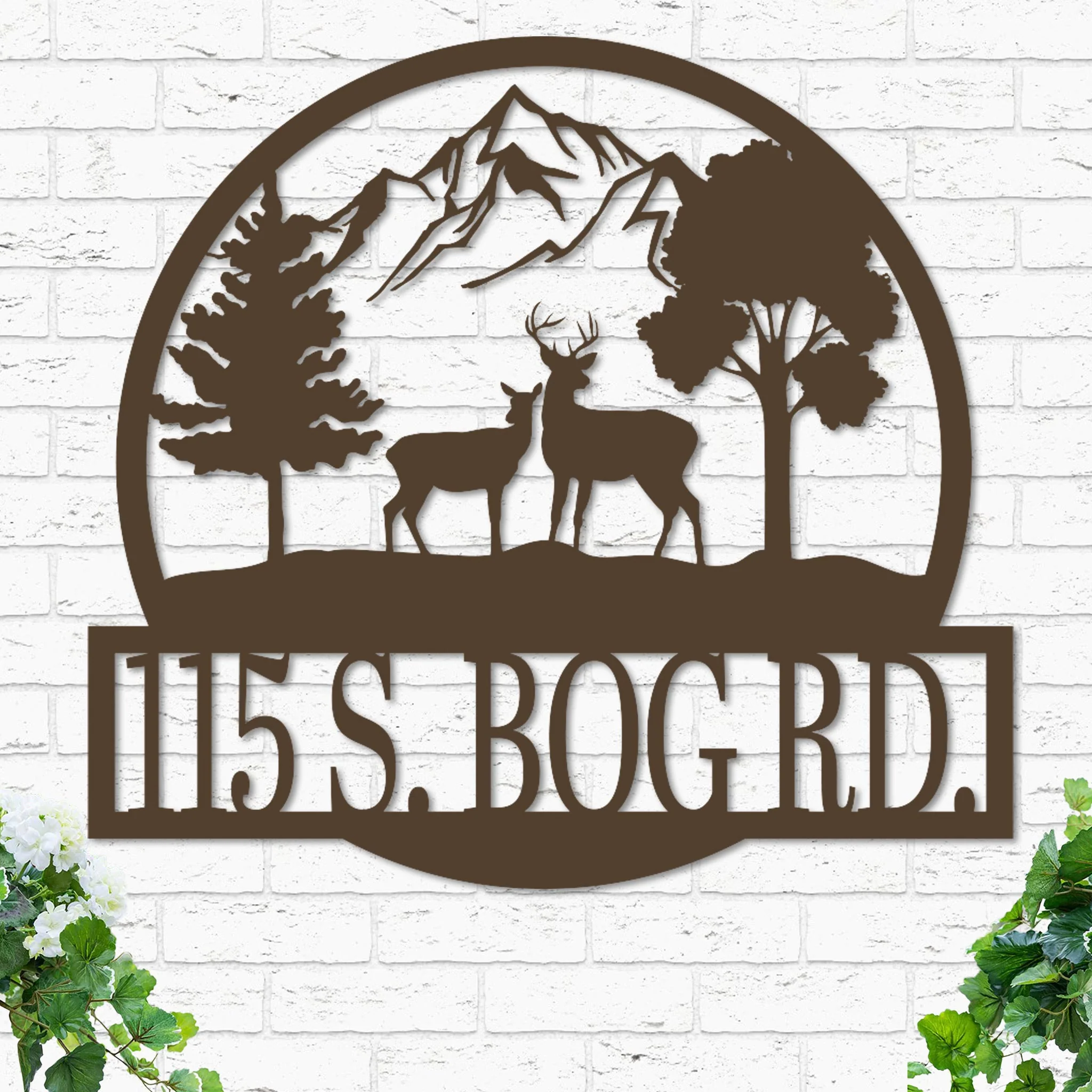 Custom Deer Landscape Sign - Image 5