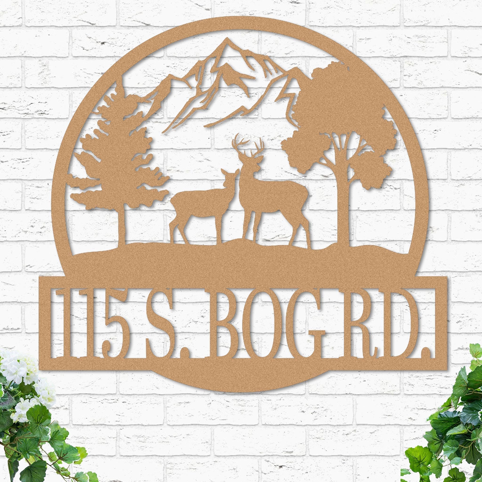 Custom Deer Landscape Sign - Image 6