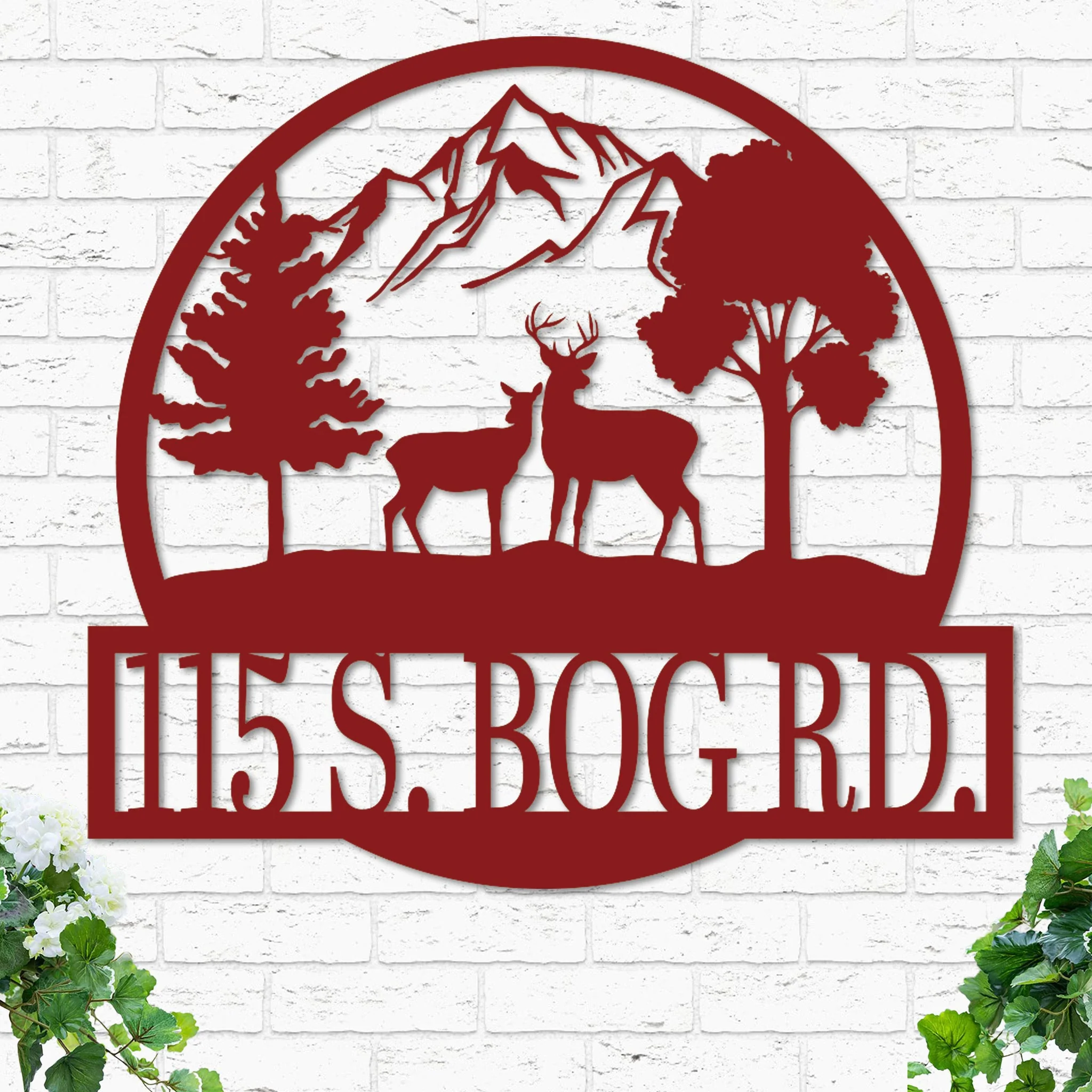 Custom Deer Landscape Sign - Image 8