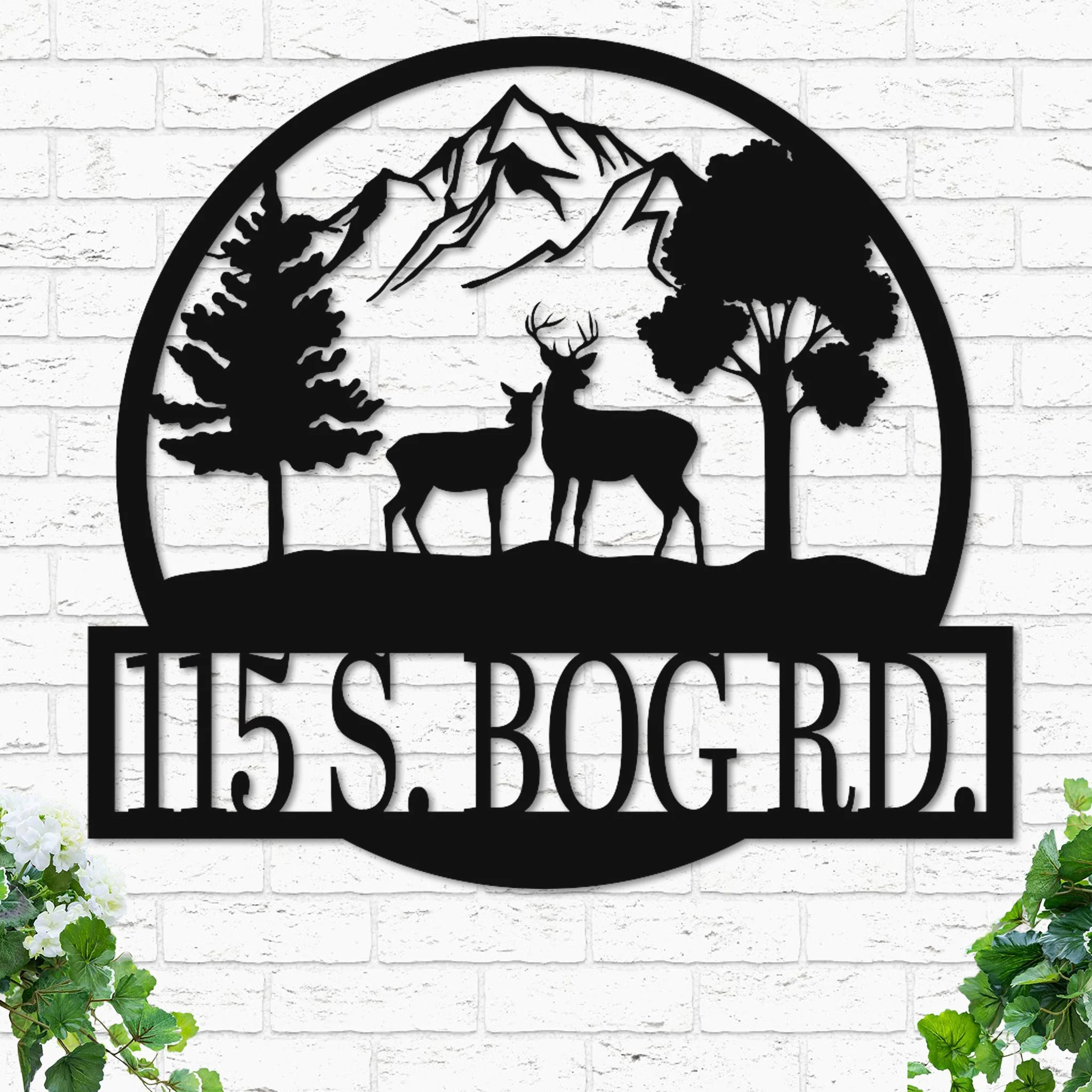 Custom Deer Landscape Sign - Image 9