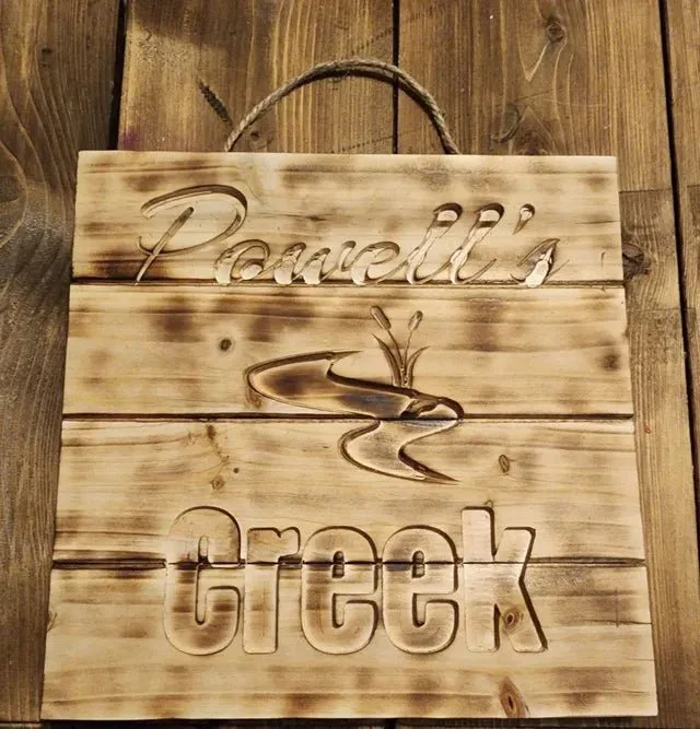 Custom engraved wooden sign - Image 5
