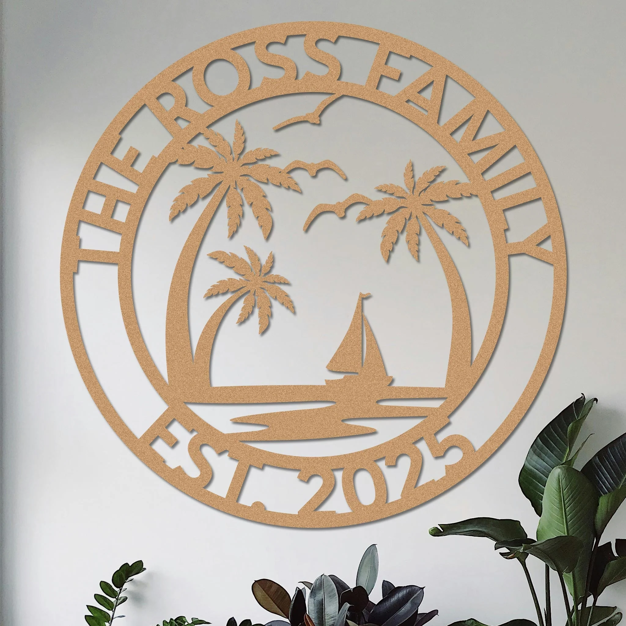 Custom Island Vacation Sign w Year v2 - Image 4