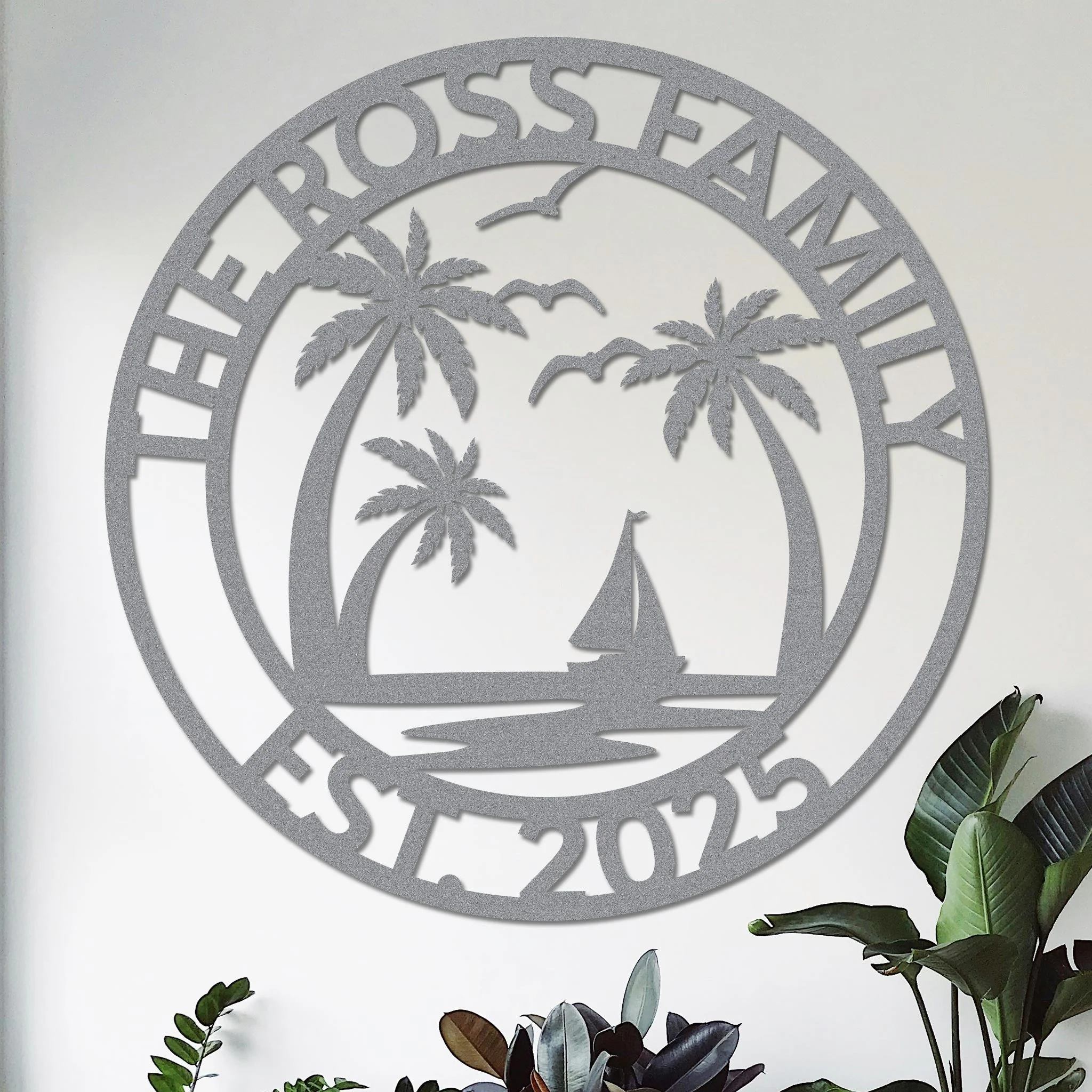 Custom Island Vacation Sign w Year v2 - Image 5