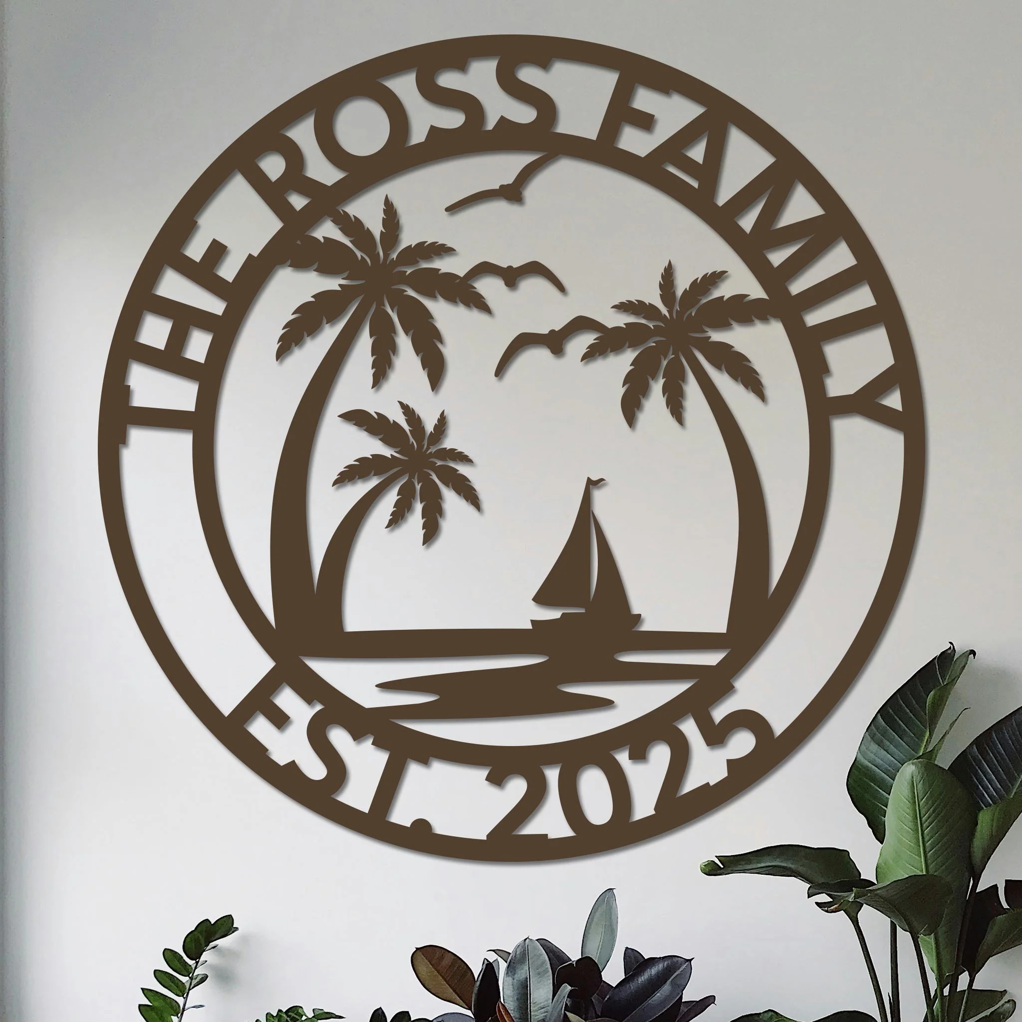 Custom Island Vacation Sign w Year v2 - Image 6