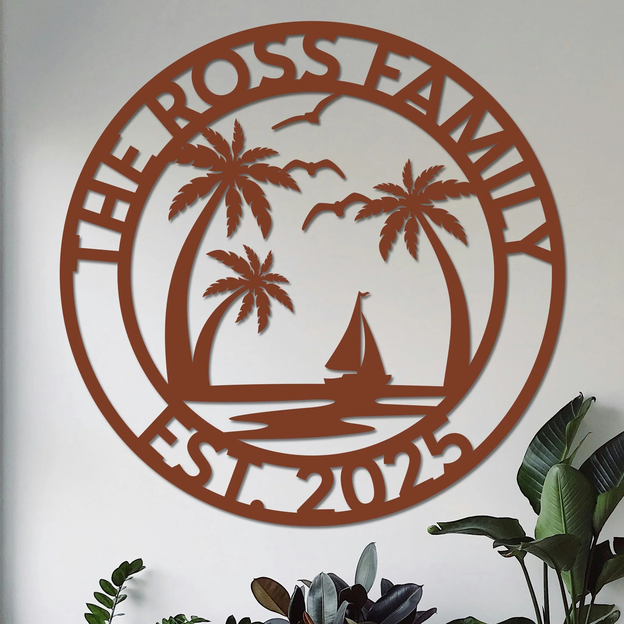Custom Island Vacation Sign w Year v2 - Image 7