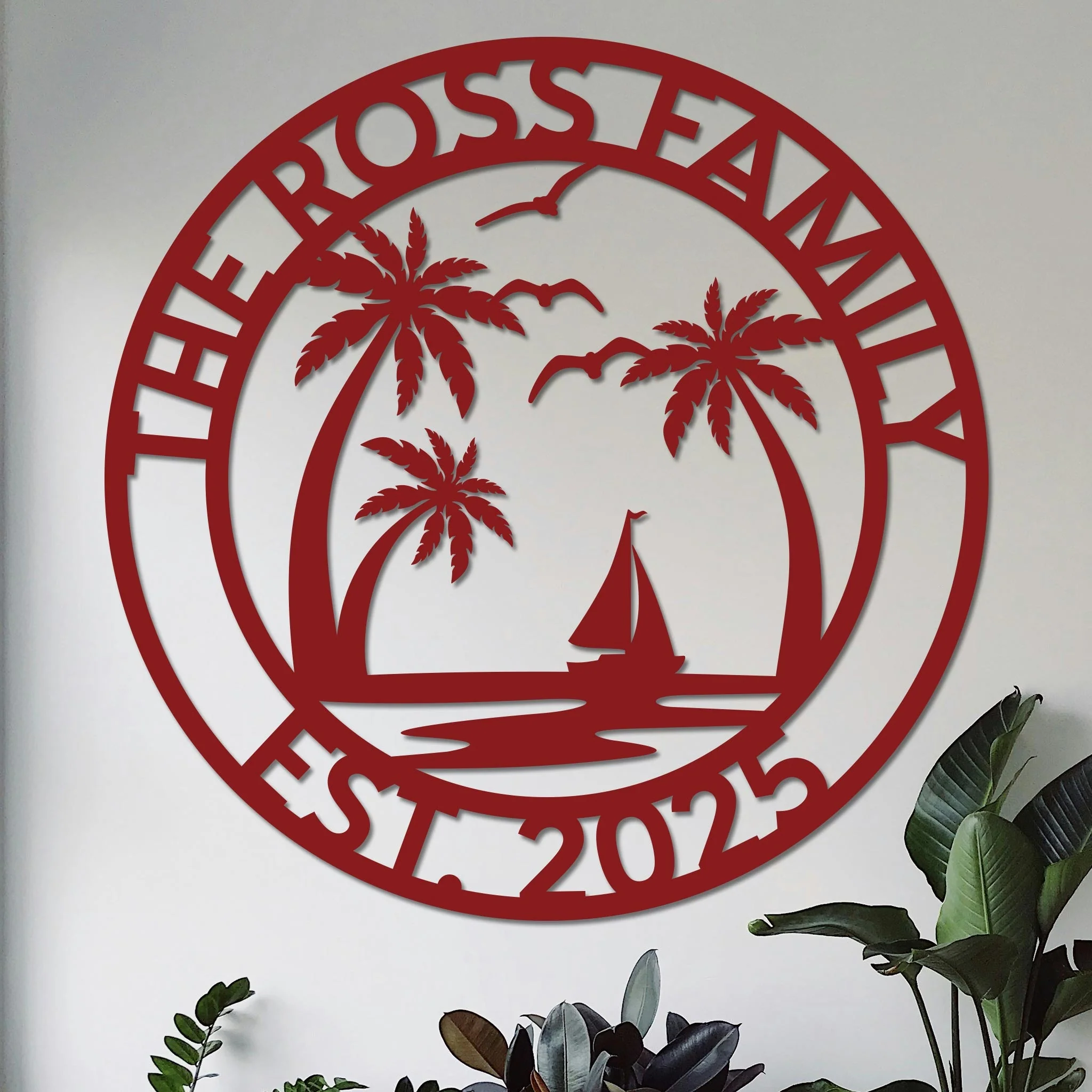 Custom Island Vacation Sign w Year v2 - Image 8