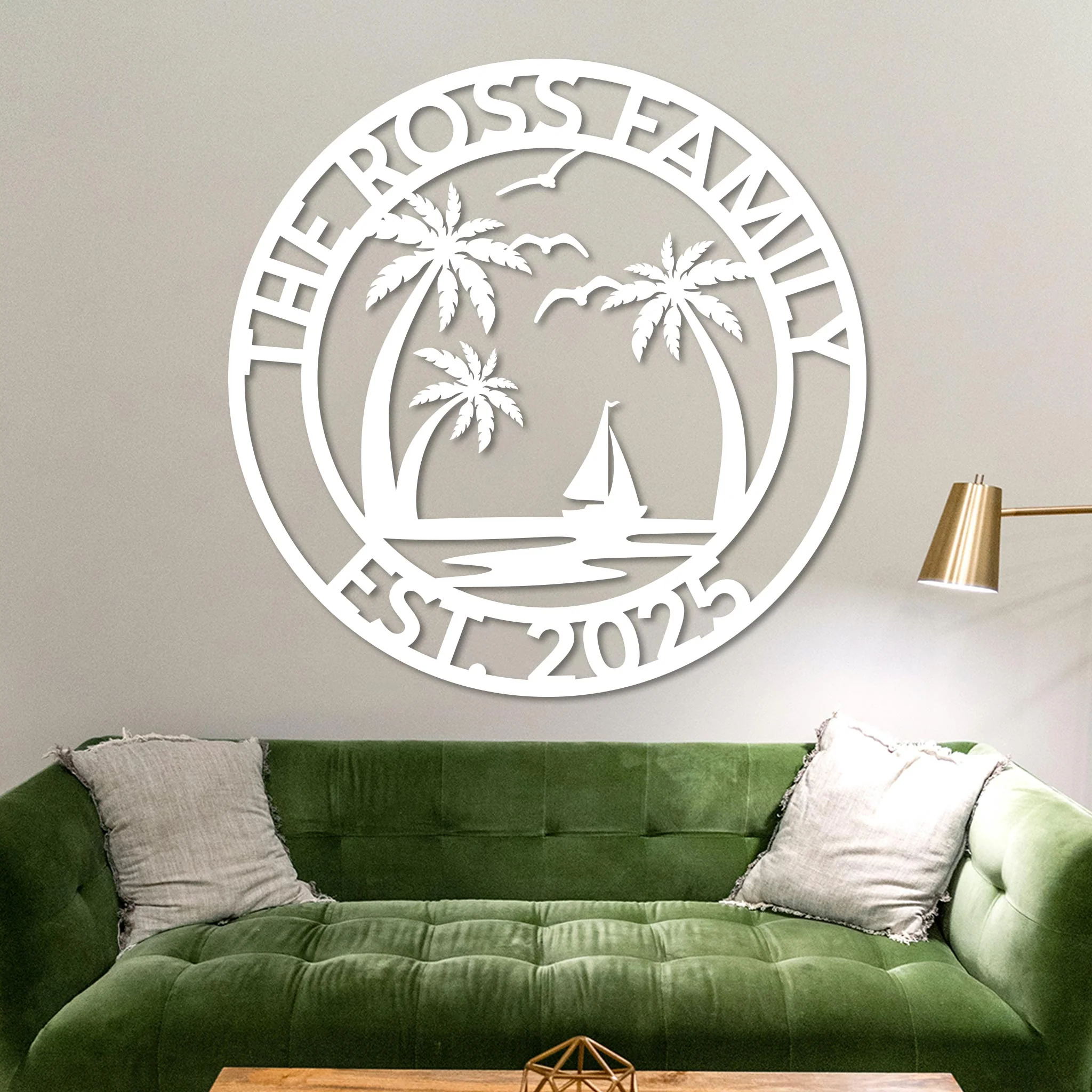 Custom Island Welcome Sign w Established Year - Image 2