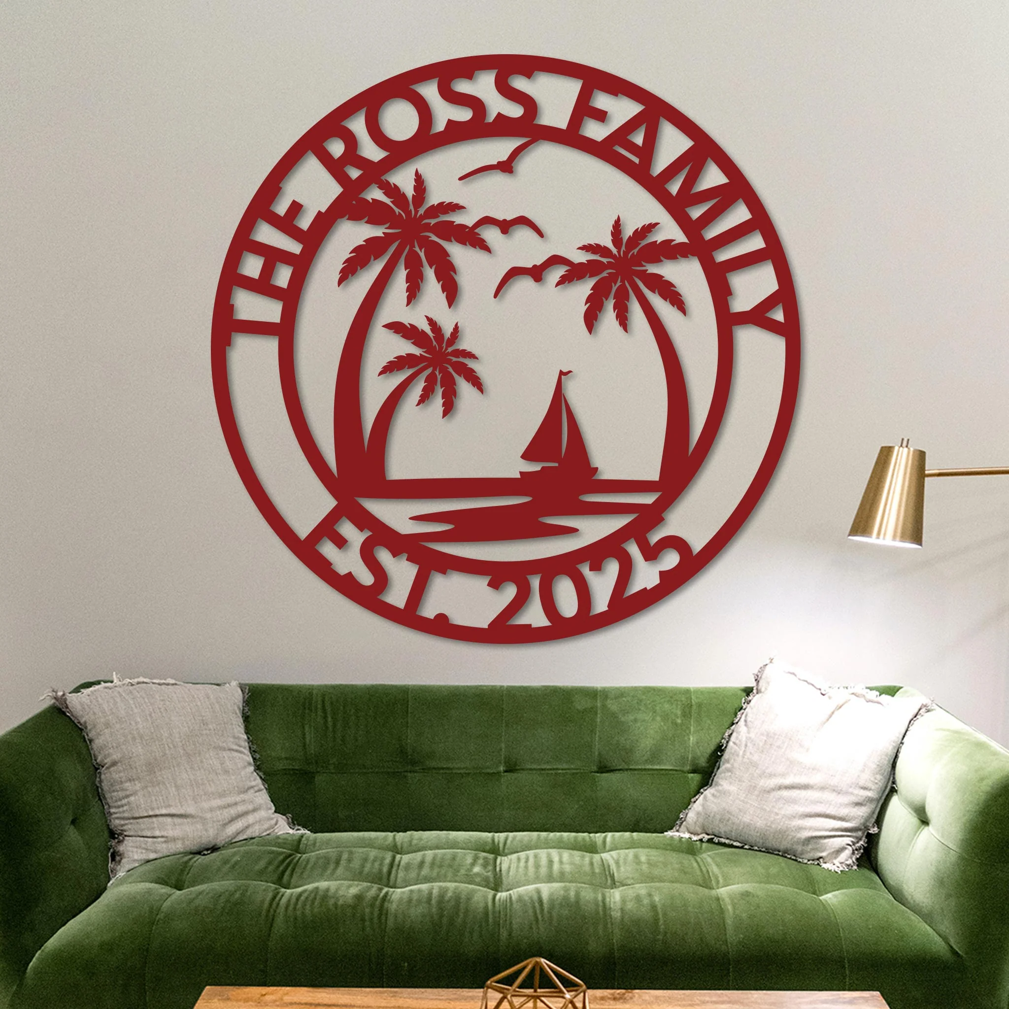 Custom Island Welcome Sign w Established Year - Image 9
