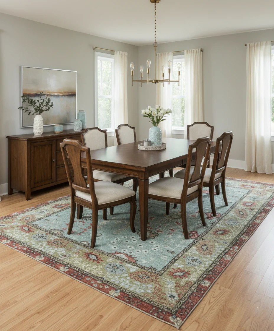 Custom Made Blue Modern Oushak Hand Knotted Wool Rug - Image 2