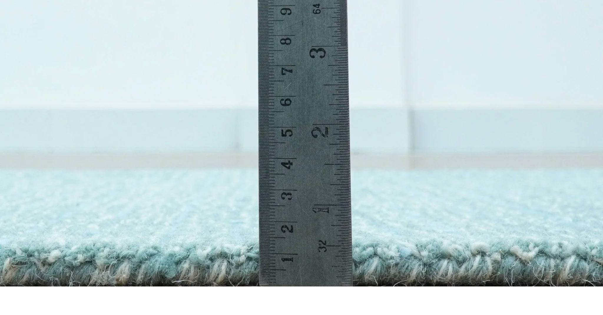 Custom Made Blue Modern Style Hand Tufted Wool Rug - Image 6