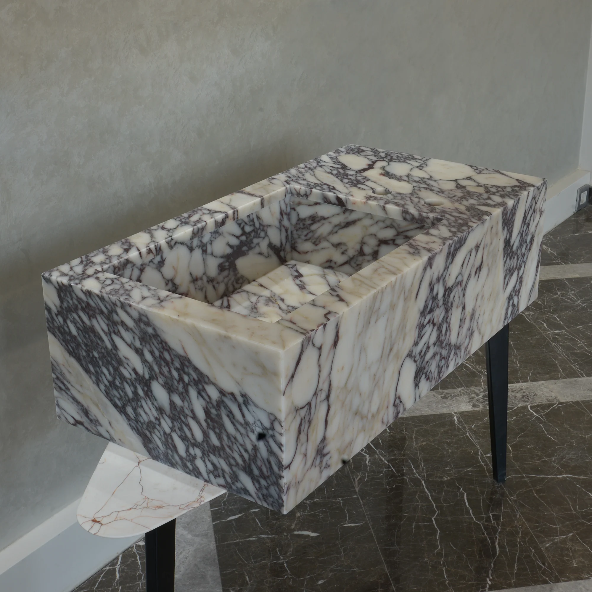 CUSTOM MADE CALACATTA VIOLA BATHROOM SINK (NS-062) - Image 4