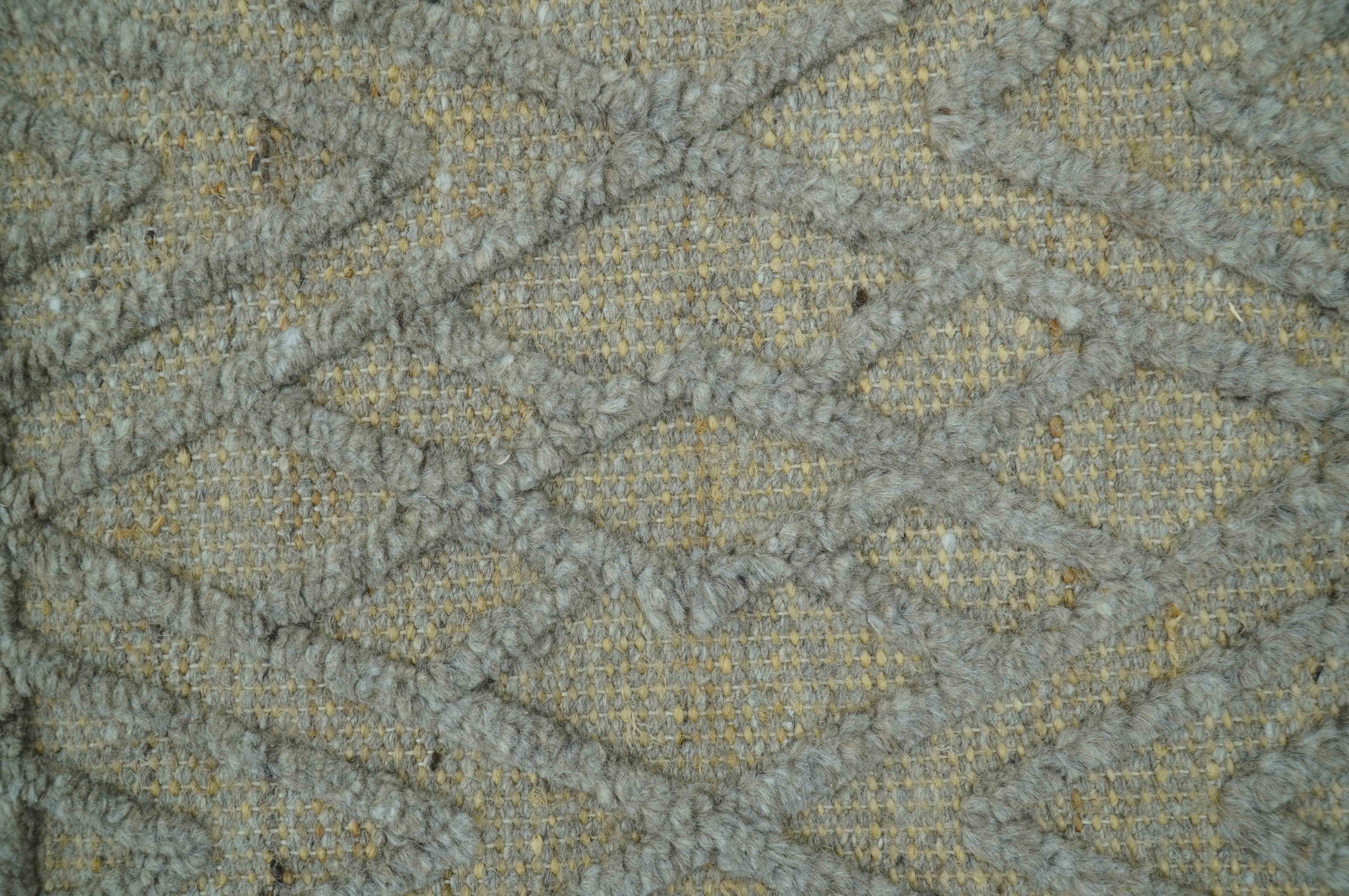 Custom Made Hand Knotted Modern Contemporary Gray Wool Area Rug - Image 4