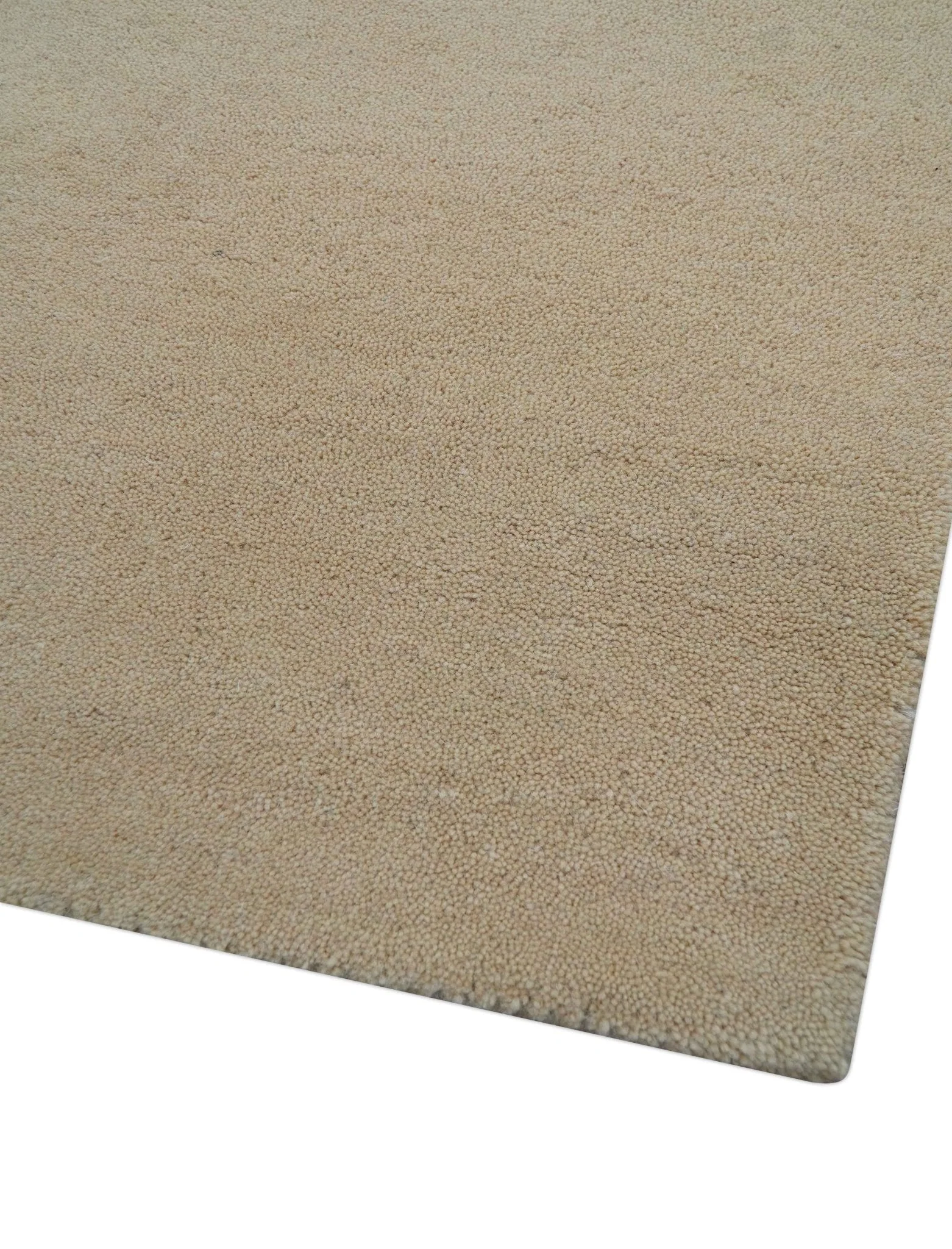 Custom Made Modern Animal Pattern Teal And Beige Hand Tufted Wool Area Rug - Image 6