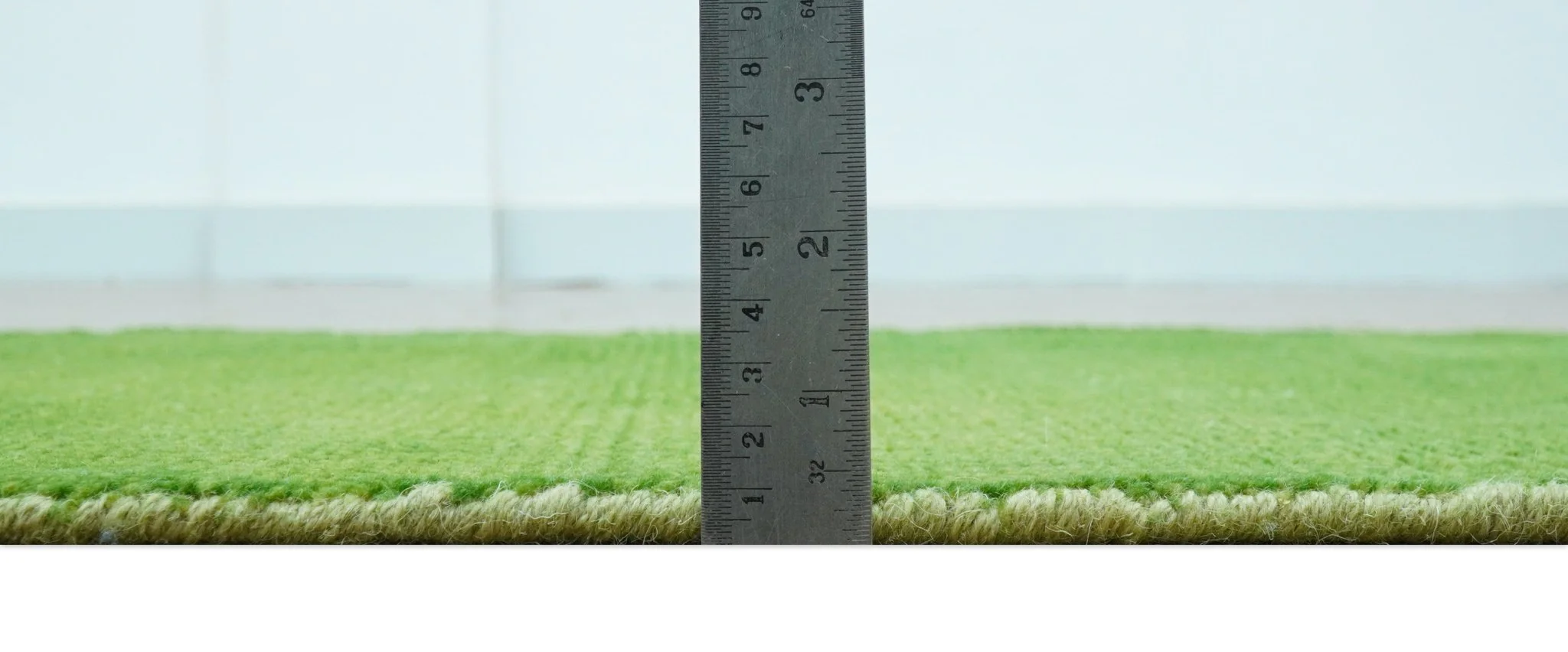 Custom Made Modern Solid Overdyed Green Hand Knotted Wool Area Rug - Image 9