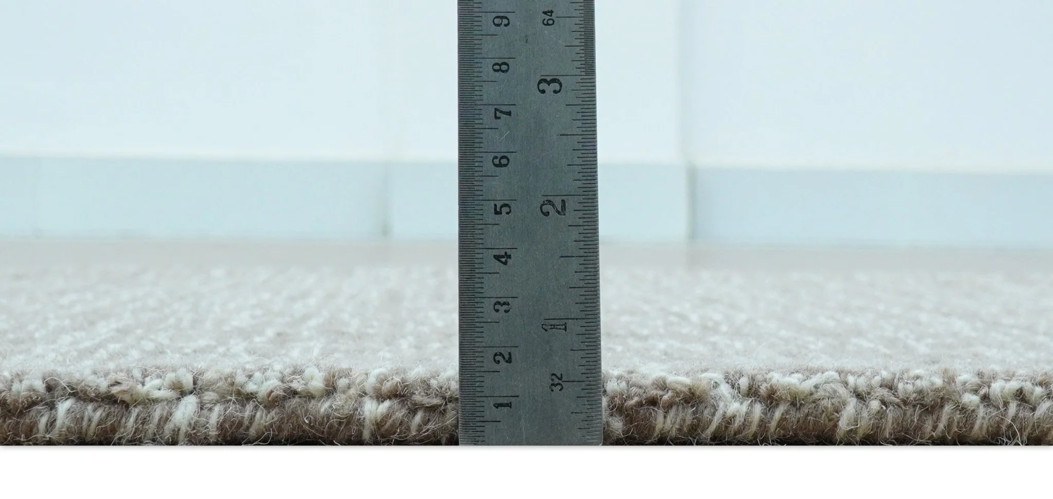 Custom Made Modern Style Brown Hand Tufted Wool Rug - Image 6