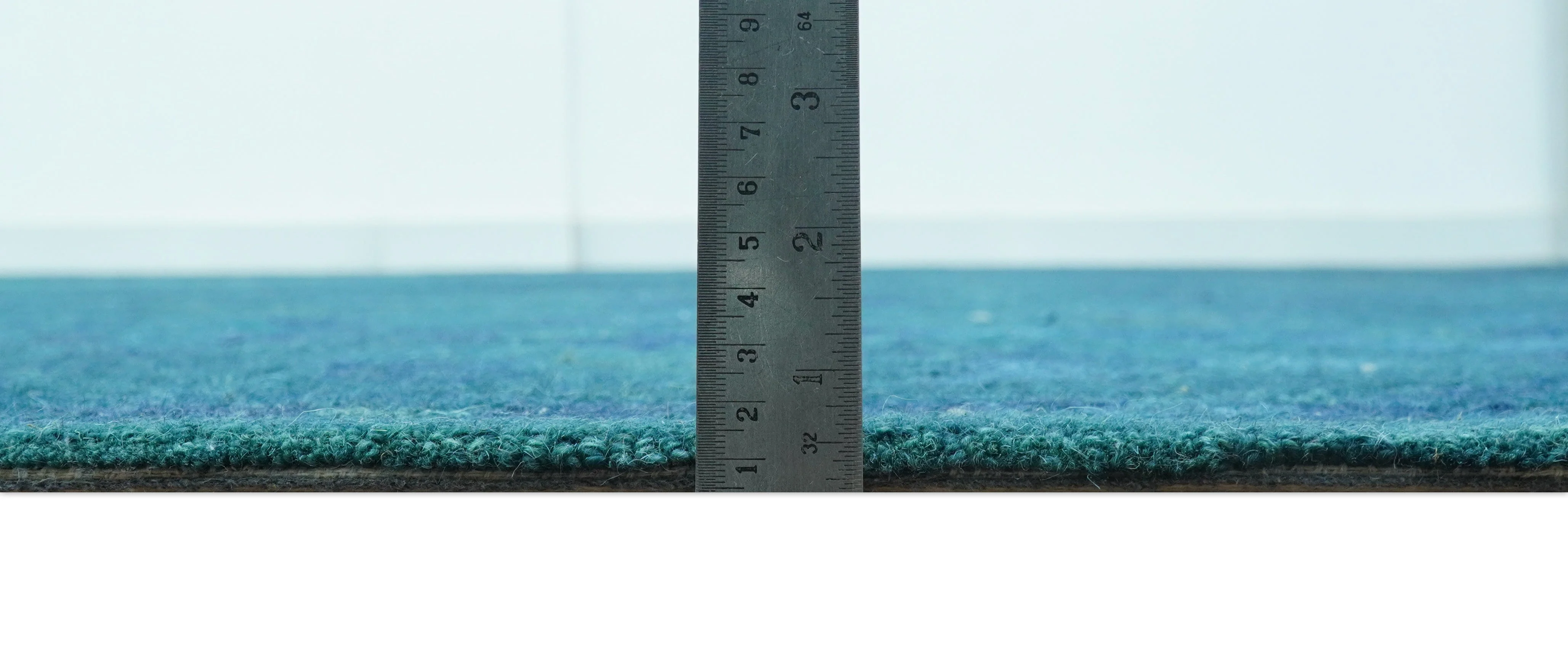 Custom Made Overdyed Traditional Oushak Blue Hand Tufted Wool Area Rug - Image 7