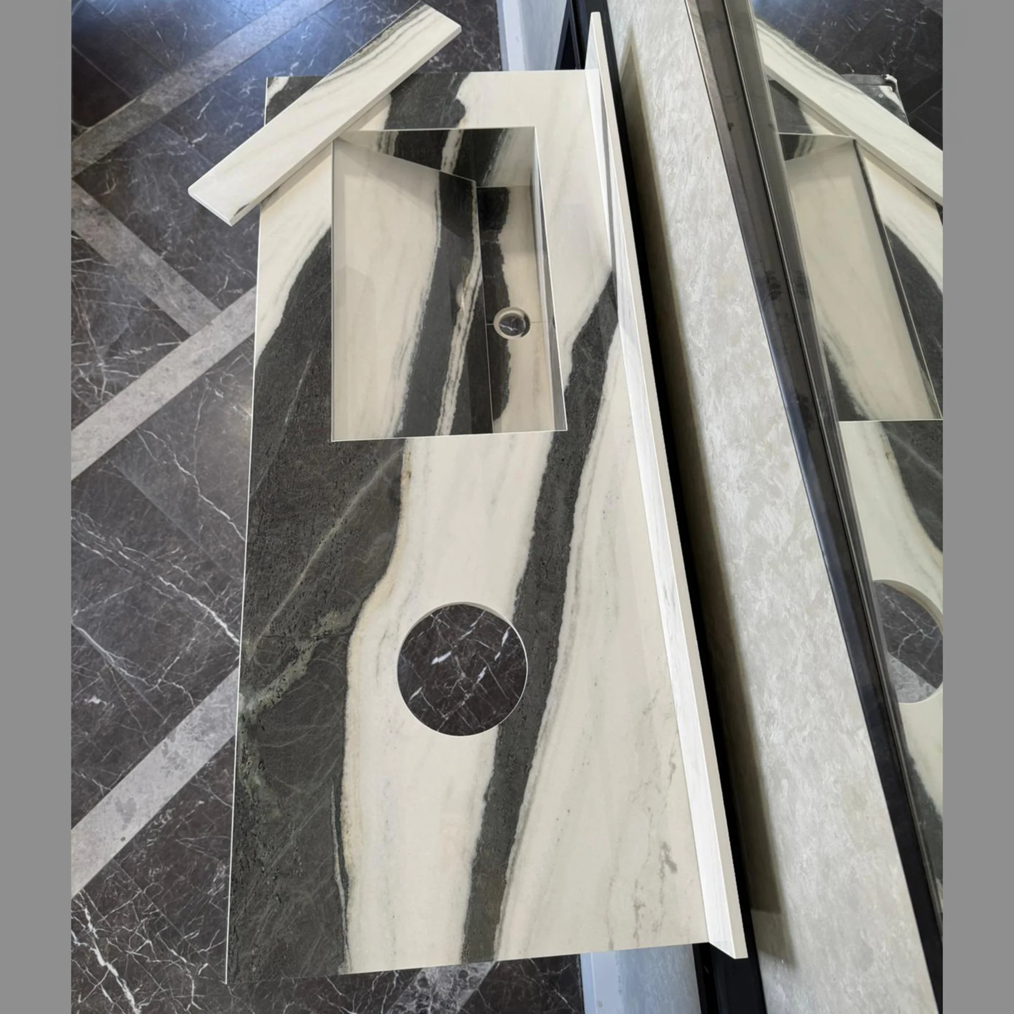 Custom Made Panda White Bathroom Sink, Kitchen Sink, Marble Look Porcelain Sink, High Enginereed Porcelain Design, Custom Handmade Sink (ES-057) - Image 8