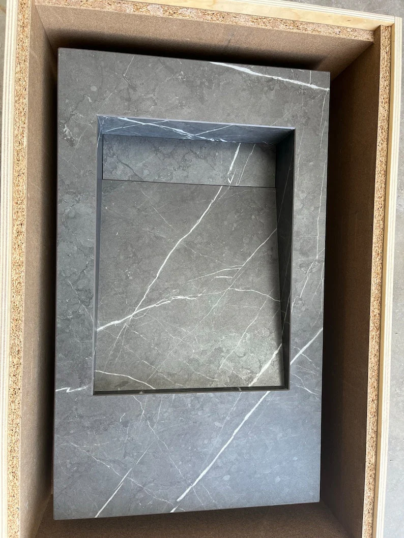 Custom Made Pietra Grey Bathroom Sink (ES-052) - Image 2