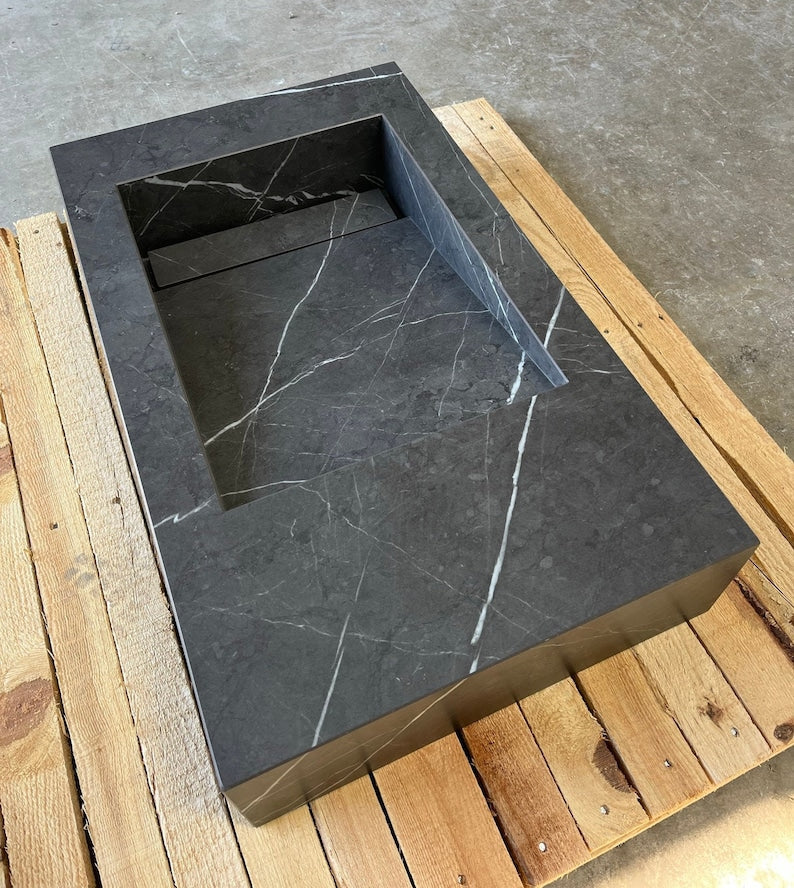Custom Made Pietra Grey Bathroom Sink (ES-052) - Image 5